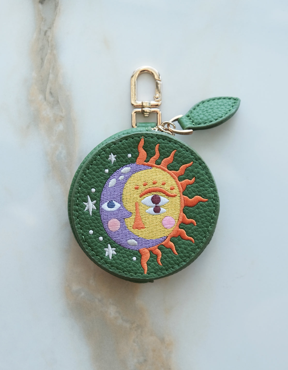 Coin Pouch Bag Charm | Sun & Moon