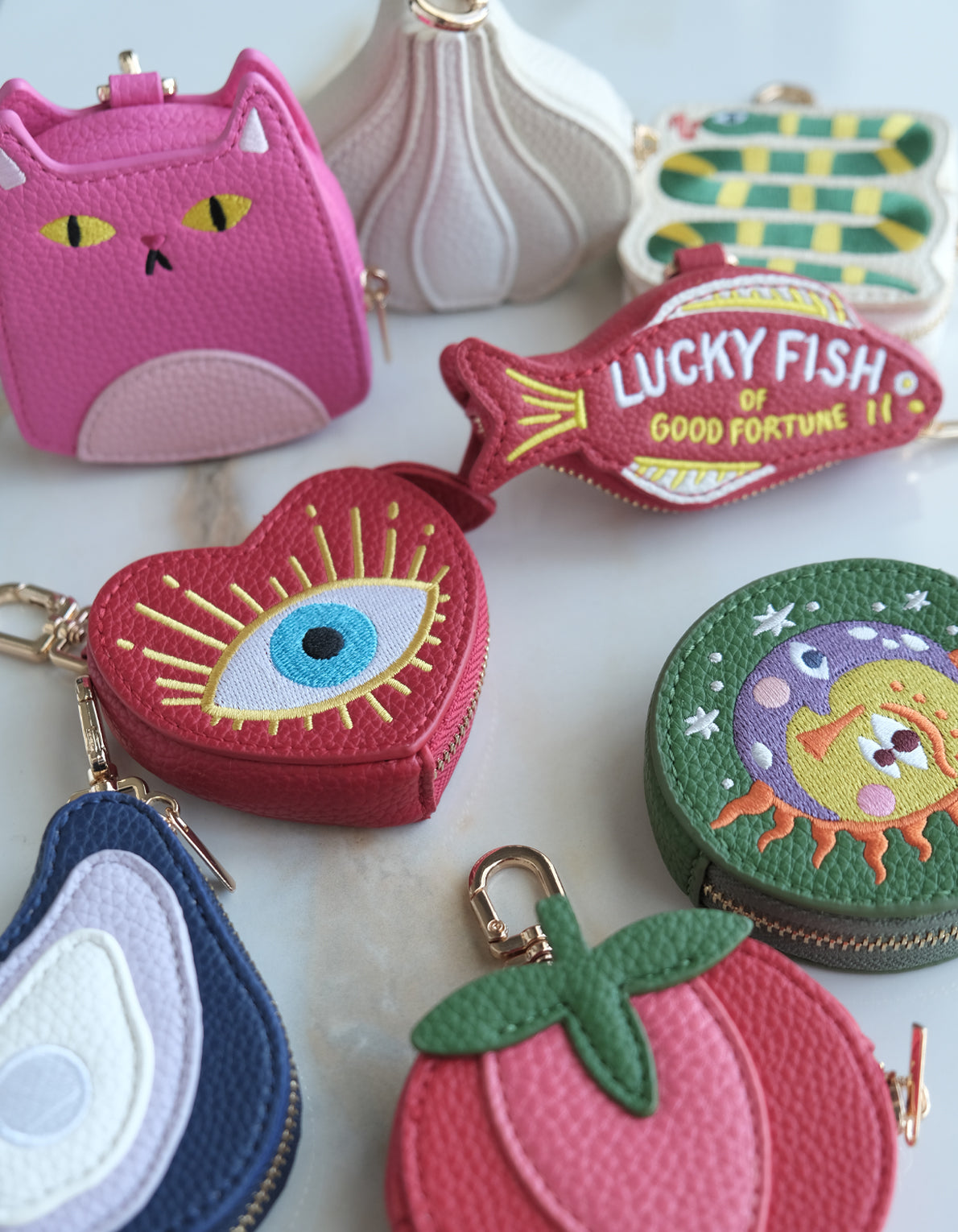 Coin Pouch Bag Charm | Tomato