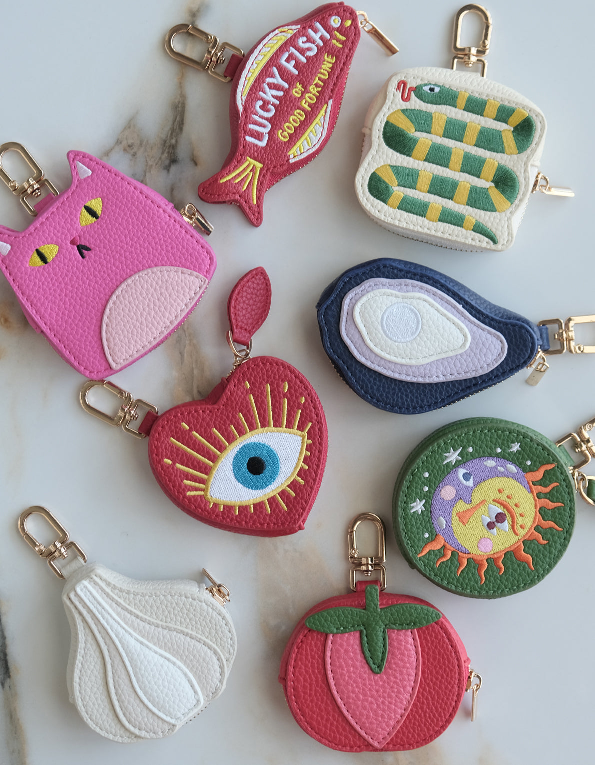 Coin Pouch Bag Charm | Tomato