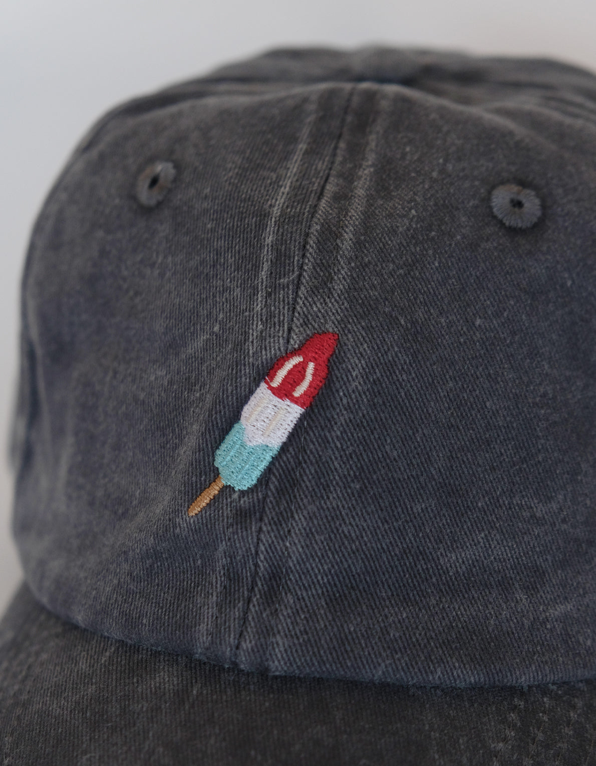 Embroidered Hat | Red, White, & Blue Popsicle
