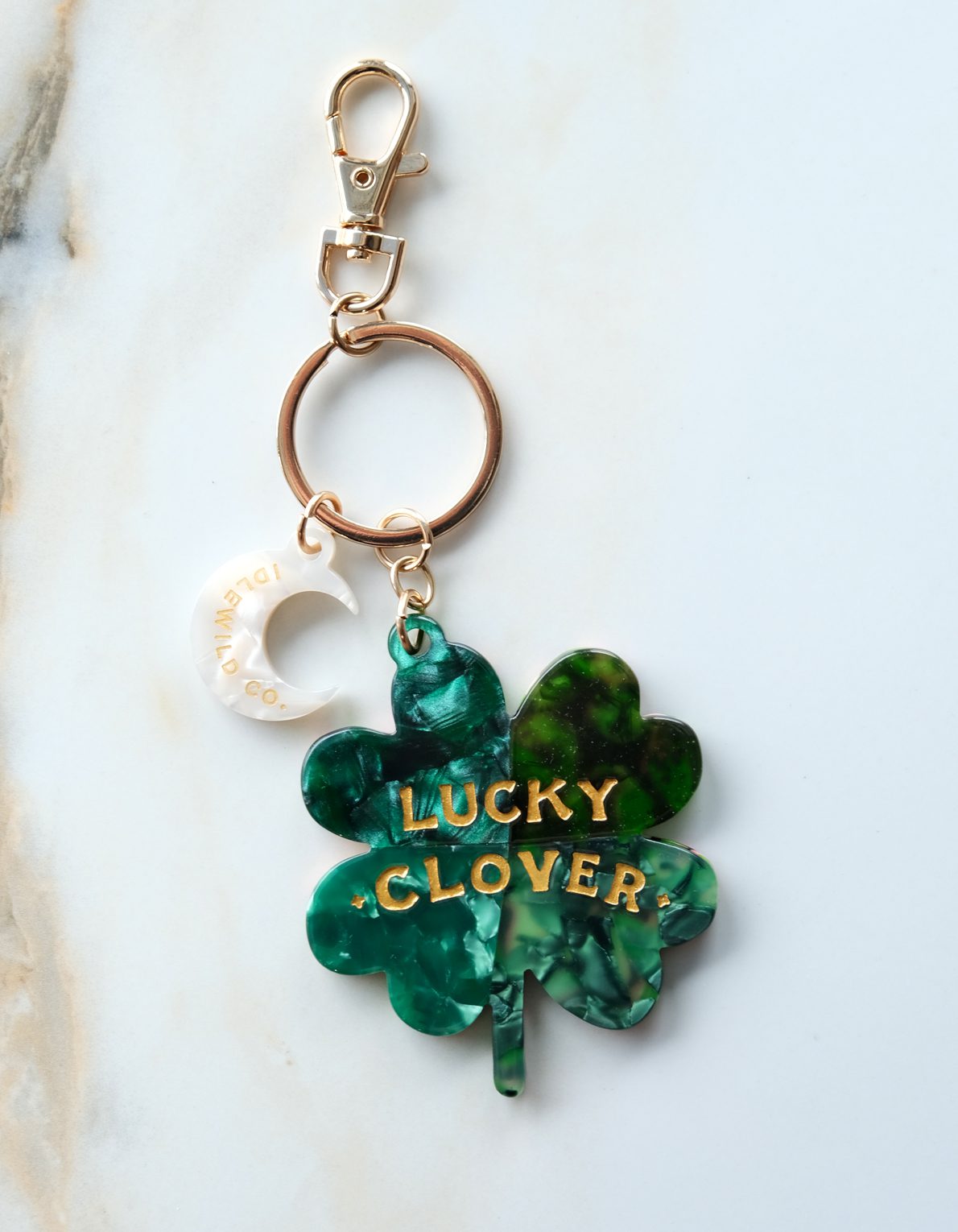 Lucky Bag Charm | Four Leaf Clover
