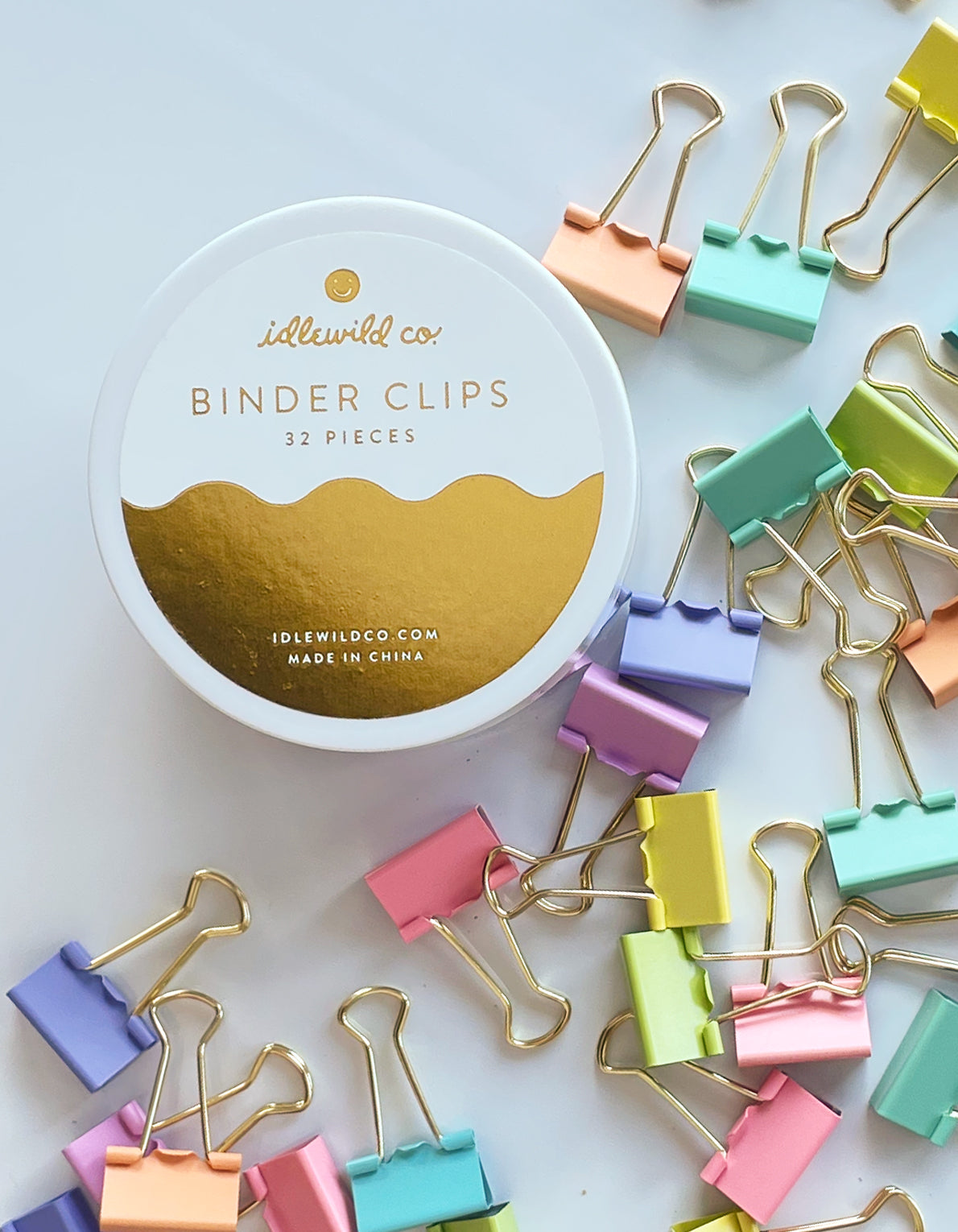Binder Clips | Pastel Rainbow