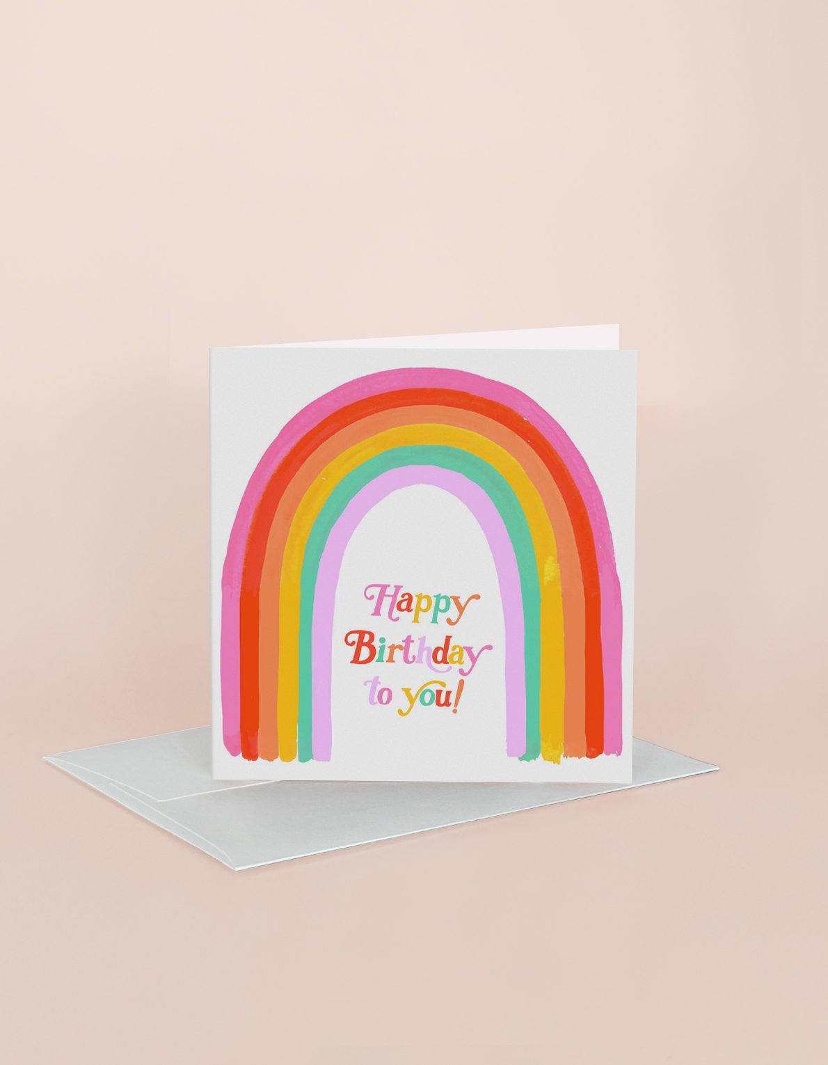 Birthday Greeting Card | Rainbow Letters