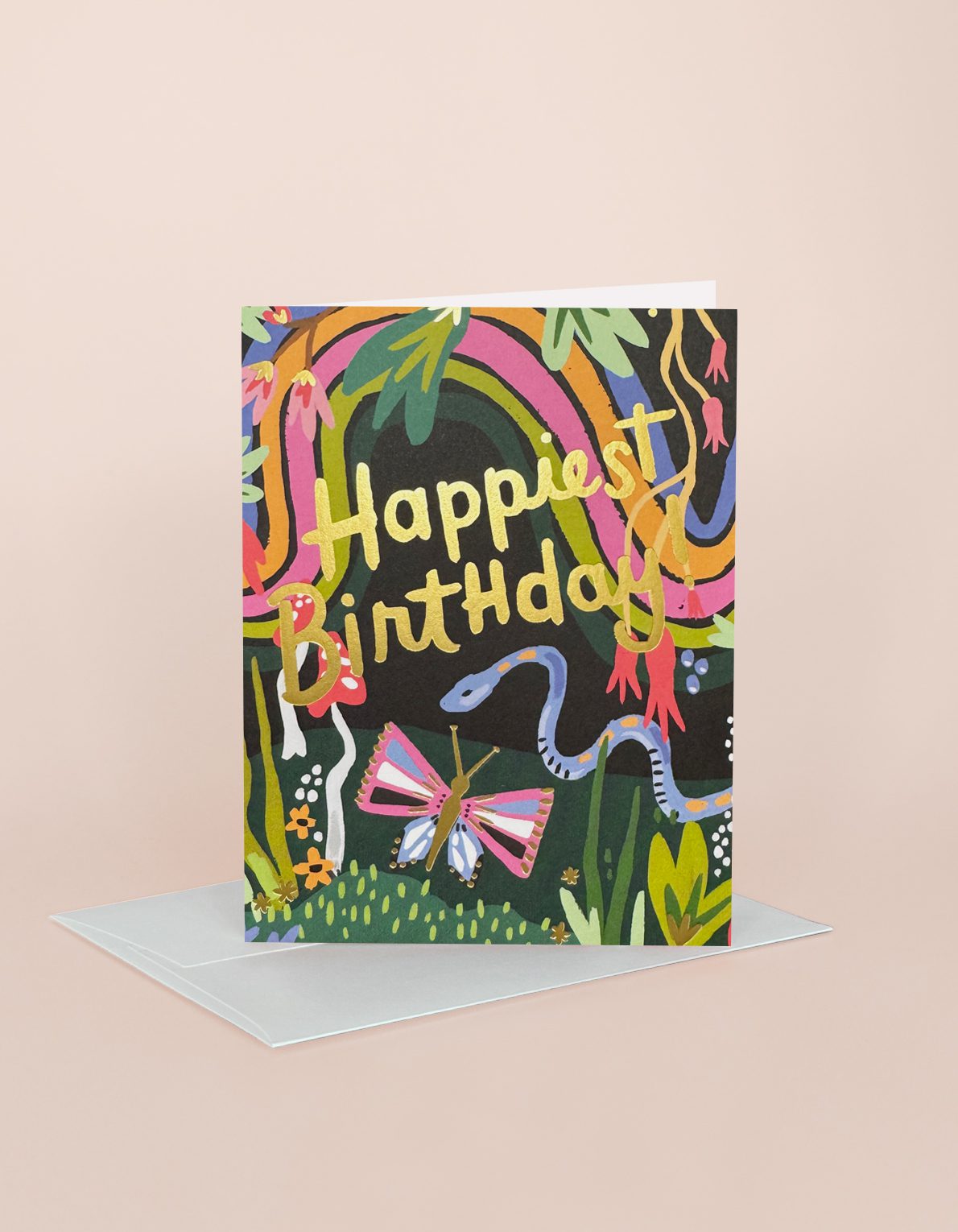 Birthday Greeting Card | Rainbow Garden