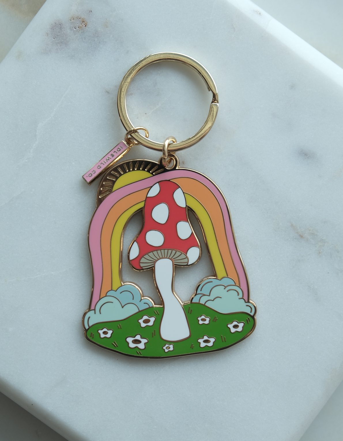 Enamel Keychain | Magic Mushroom