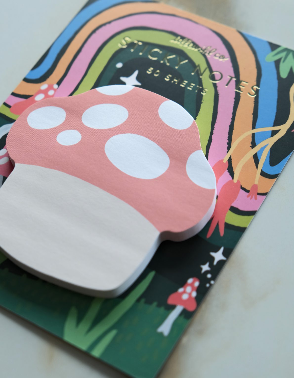 Die-Cut Sticky Note Pad | Mushroom