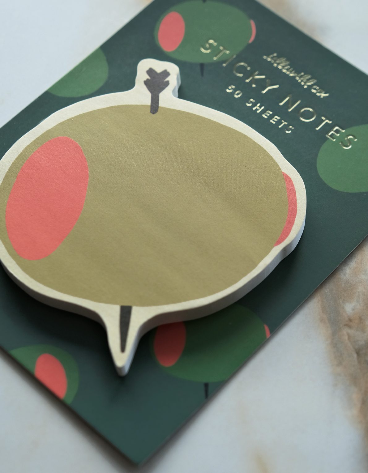 Die-Cut Sticky Note Pad | Olive