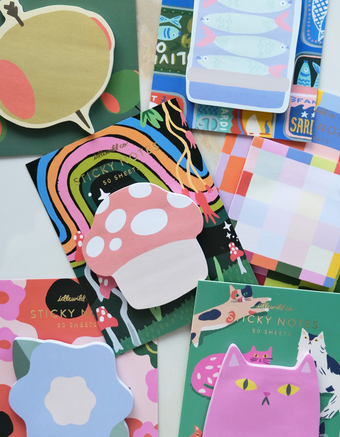 Die-Cut Sticky Note Pad | Mushroom