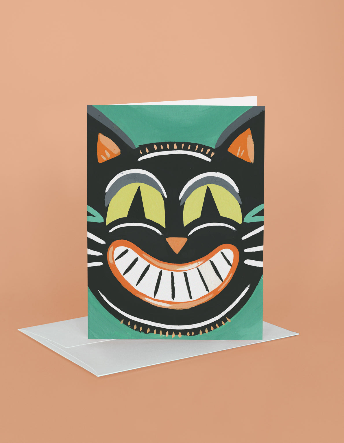 Halloween Greeting Card | Retro Cat