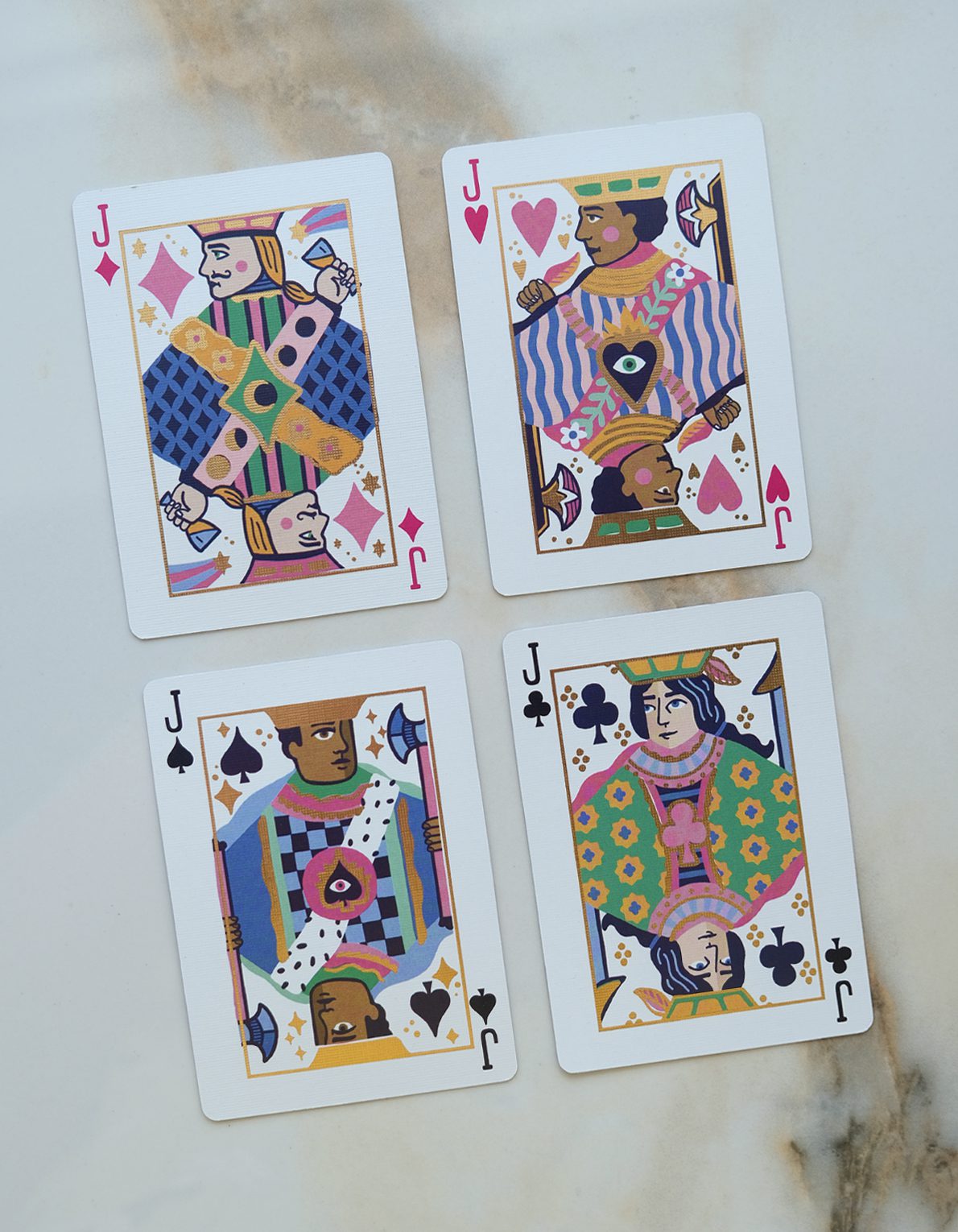 Neon Royals Playing Cards