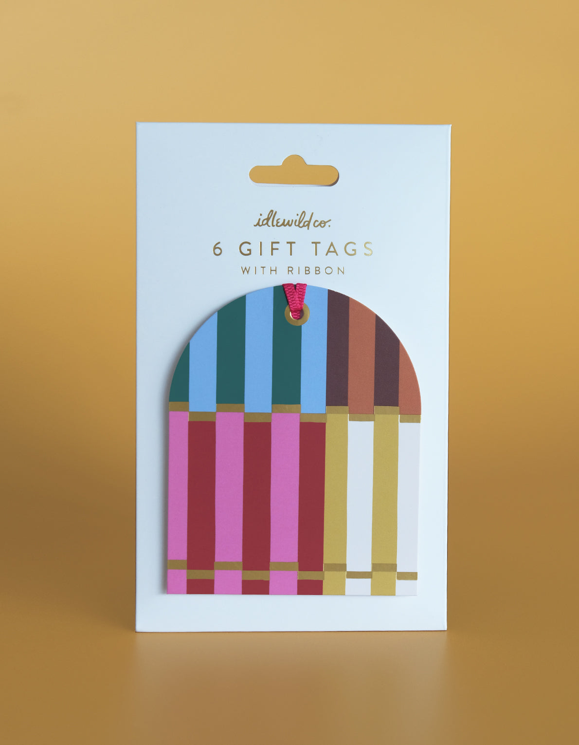 Die-Cut Gift Tag | Cabana Stripe