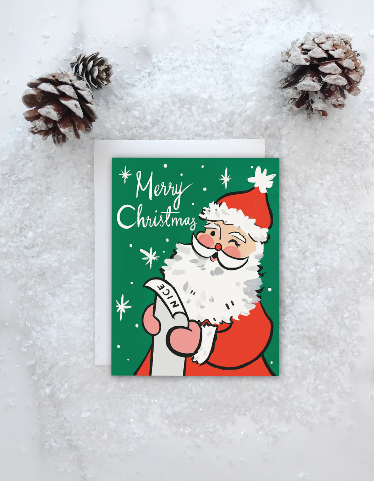 Christmas Greeting Card | Retro Santa