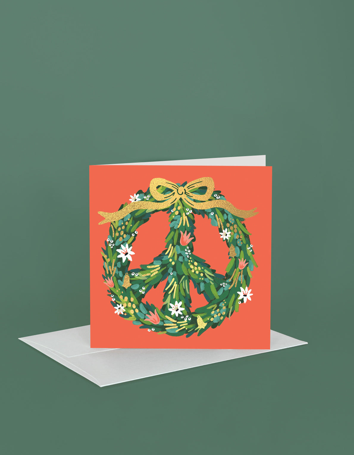 Christmas Greeting Card | Peace Wreath
