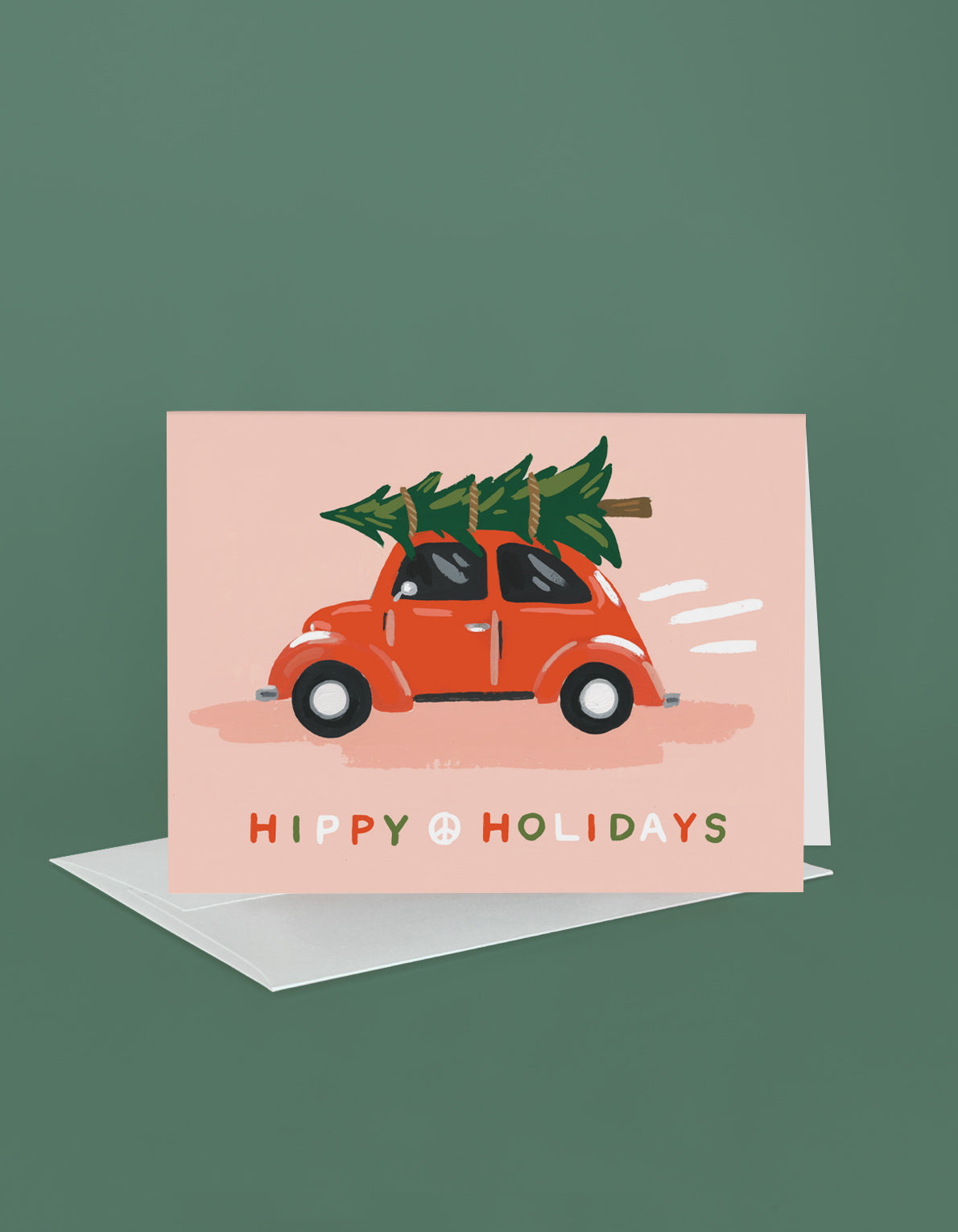 Holiday Greeting Card | Hippie Beetle