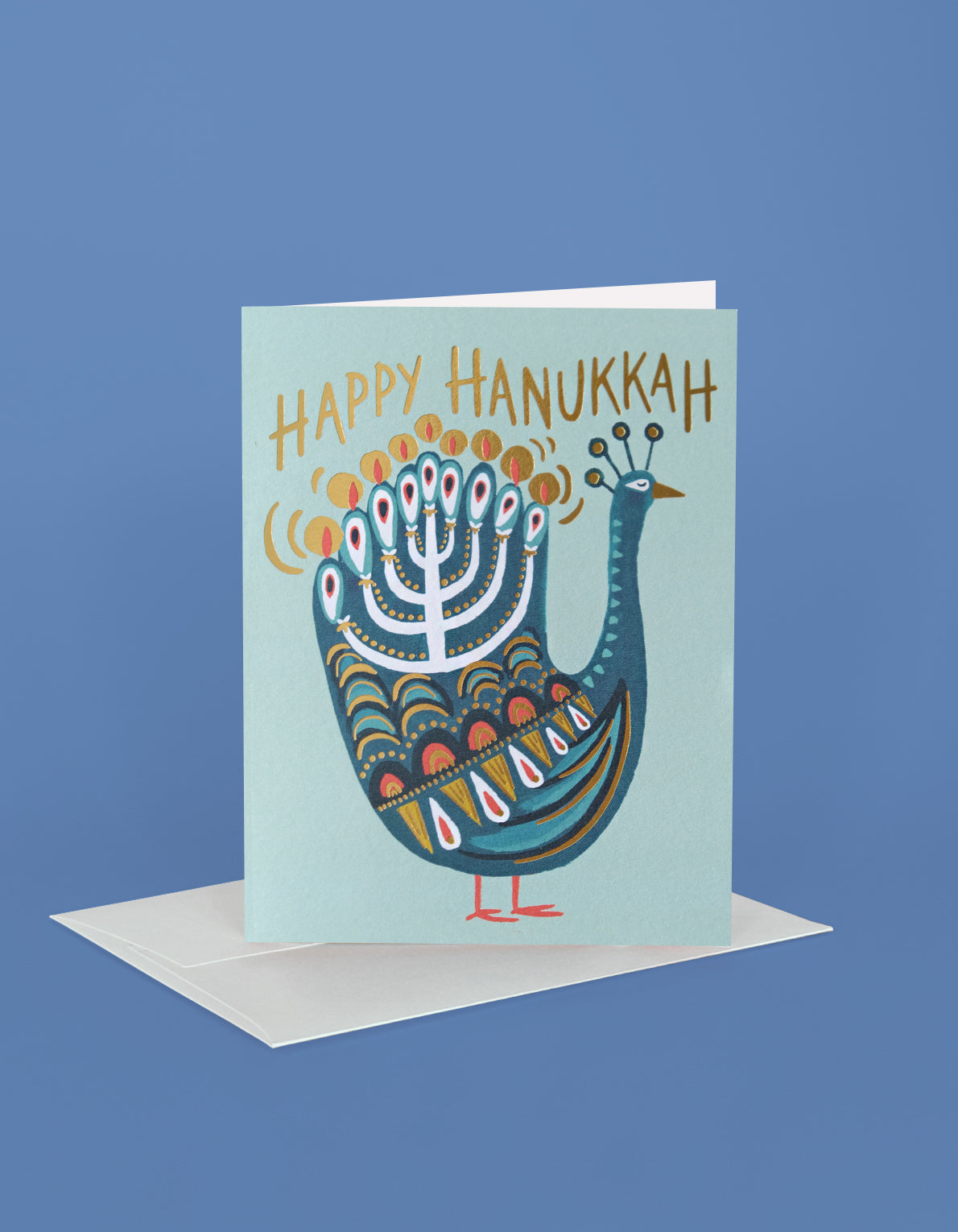 Hanukkah Greeting Card | Hanukkah Peacock