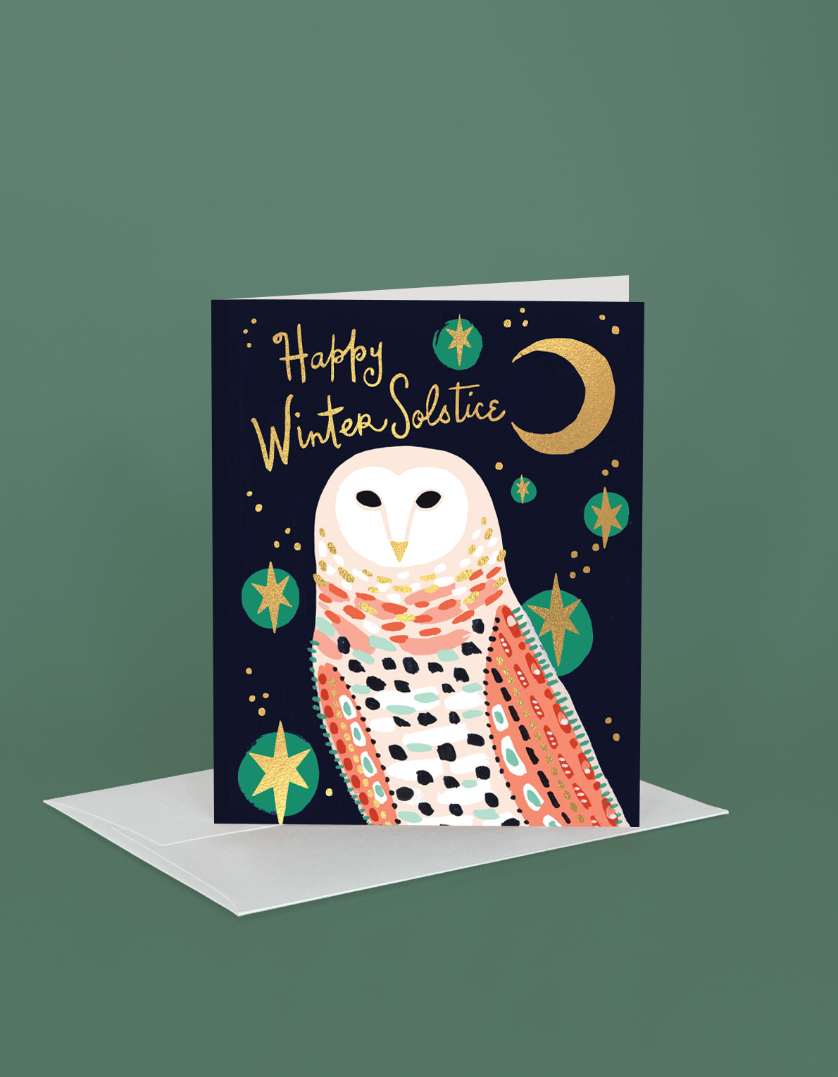 Winter Holiday Greeting Card | Snowy Owl