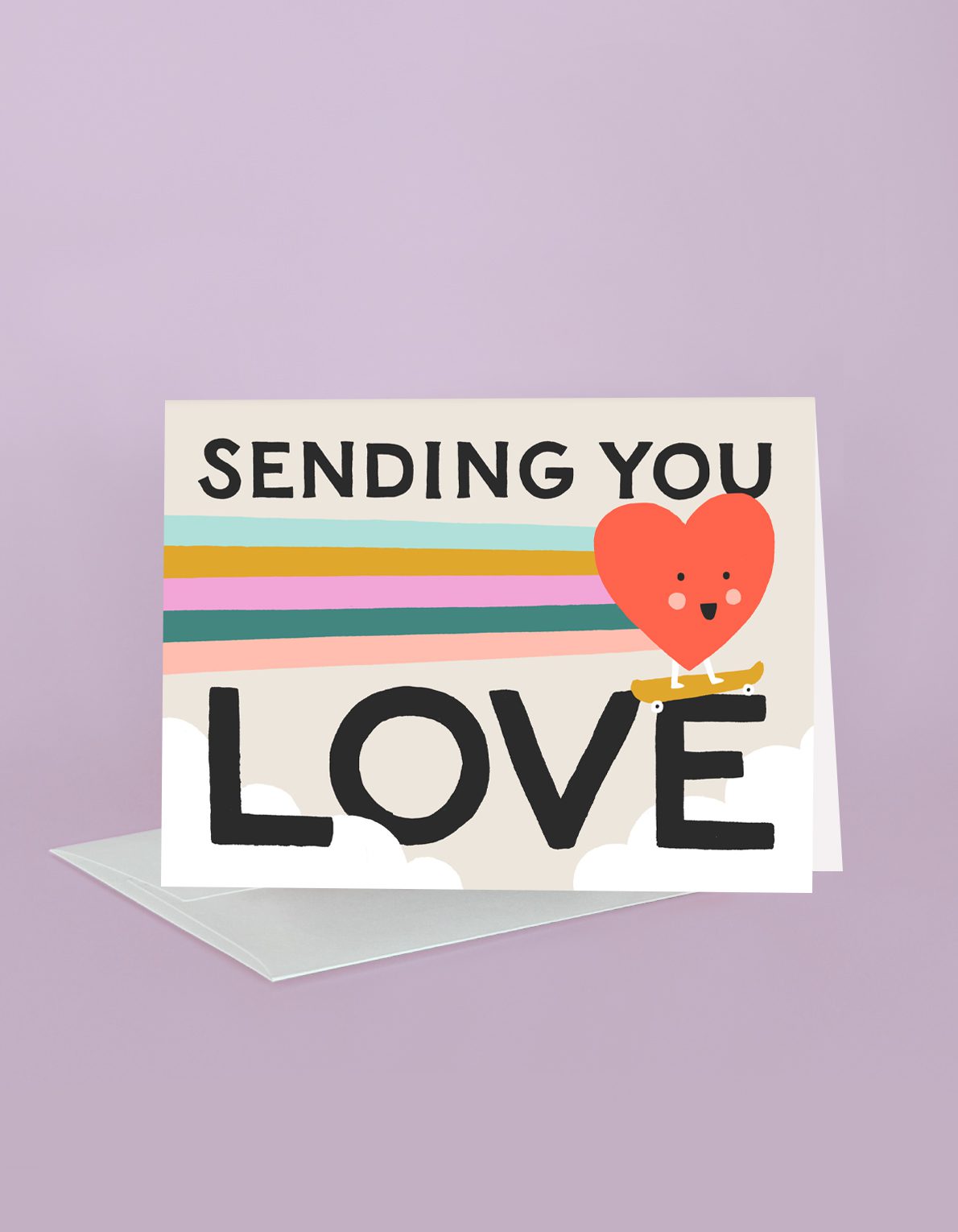 Love Greeting Card | Skateboard Heart