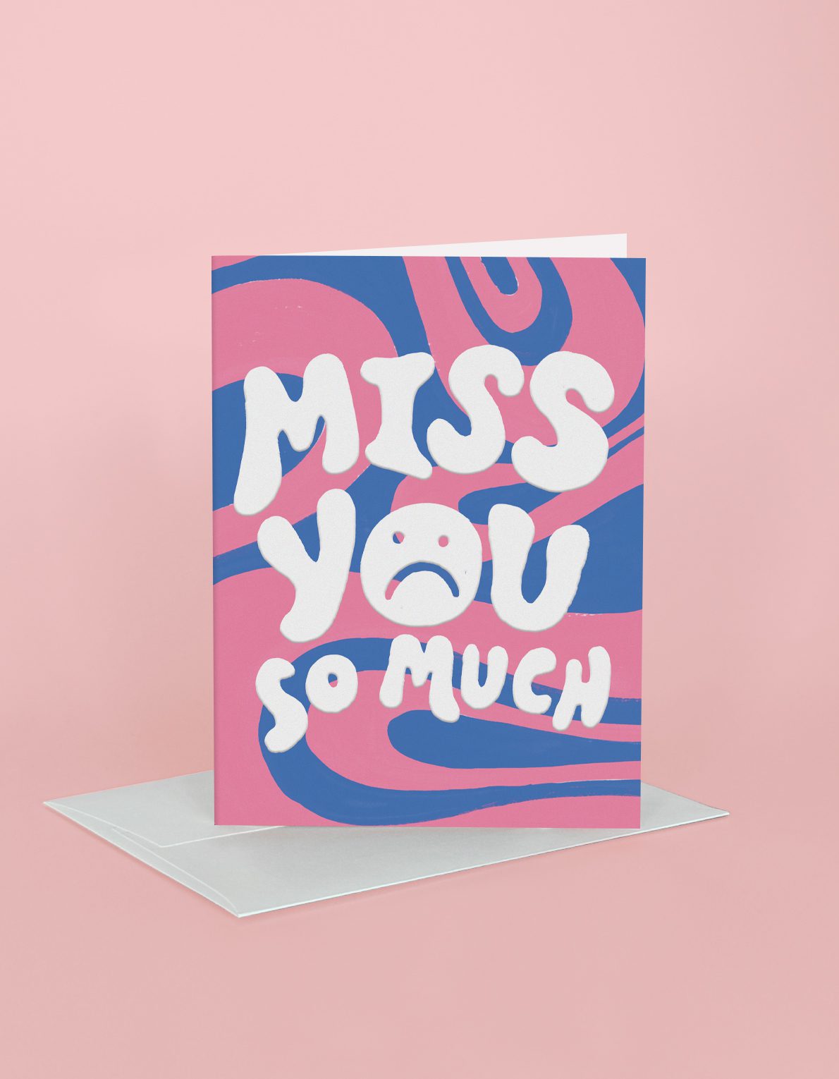 Miss You Greeting Card | Wavy Miss You