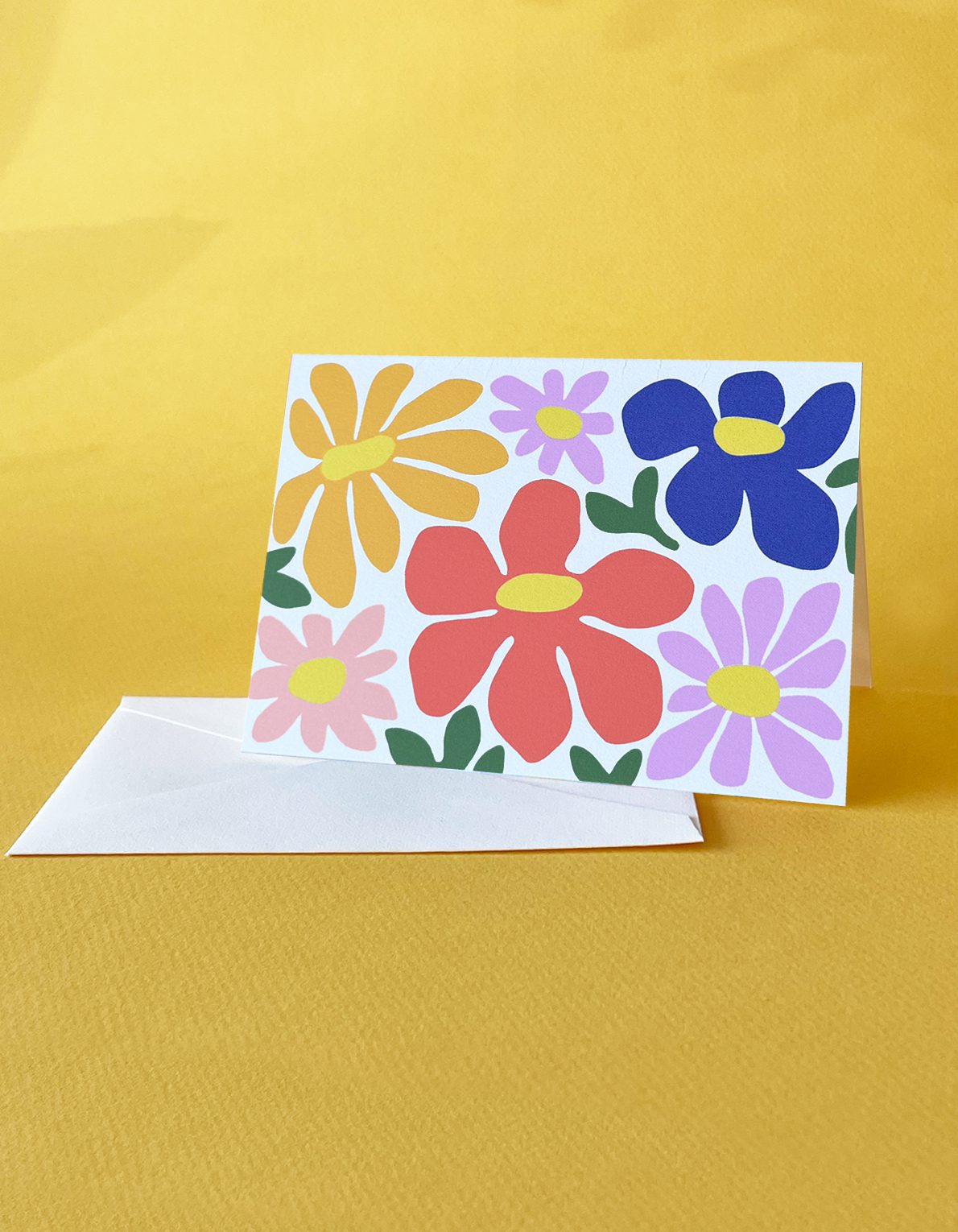 Note Cards, Boxed Set of 12 | Primary Blooms