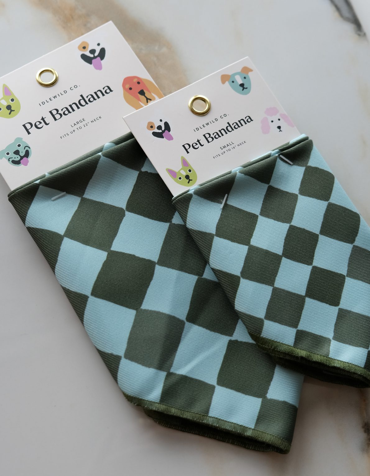 Pet Bandana | Olive Checks