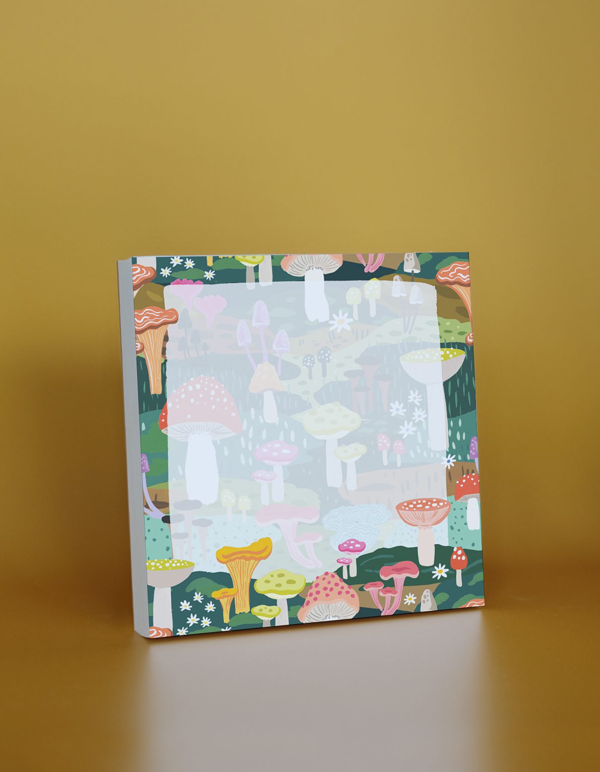 200-Sheet Jumbo Desk Pad | Mushroom Heaven