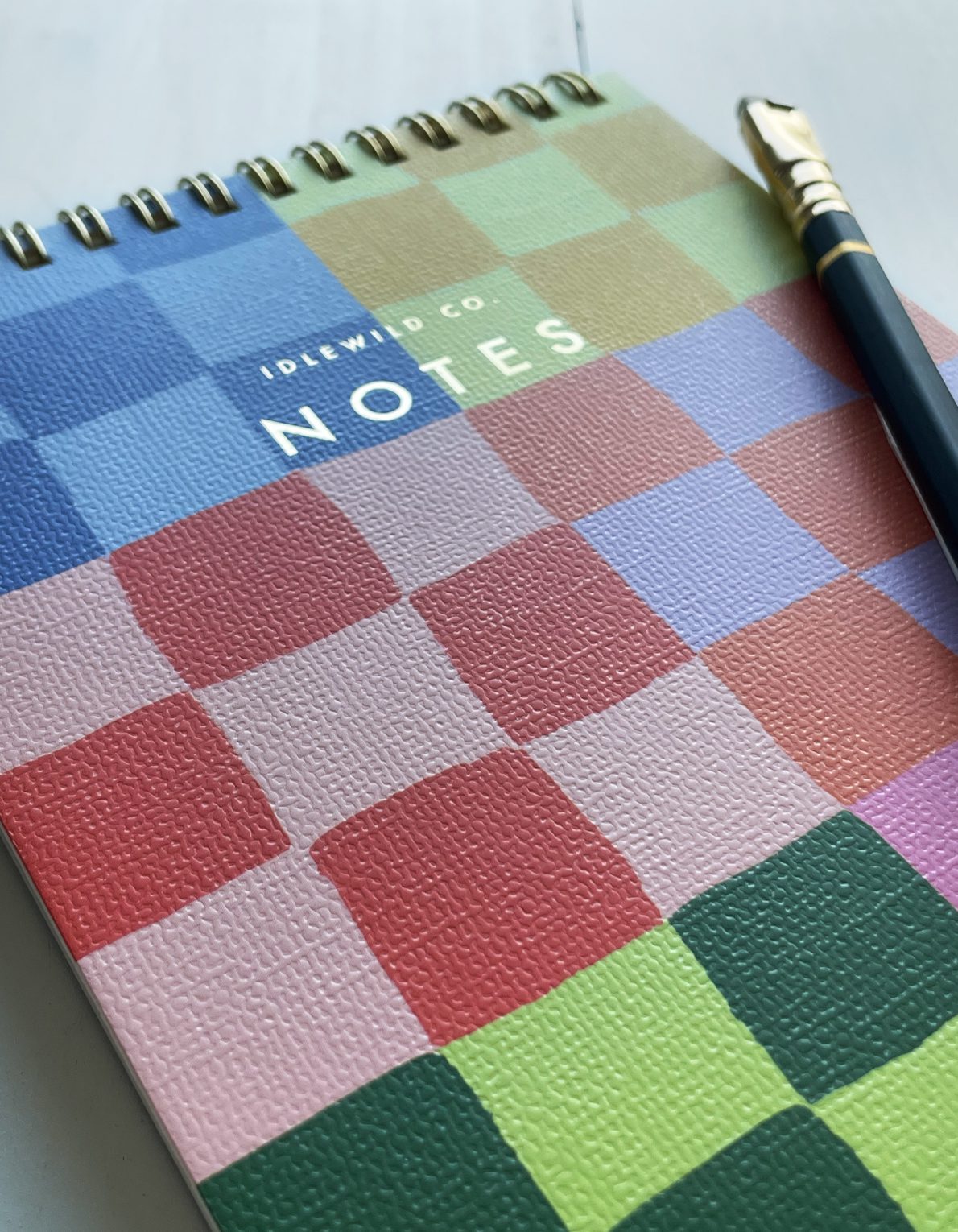 Spiral-Bound Jotter | Rainbow Checks