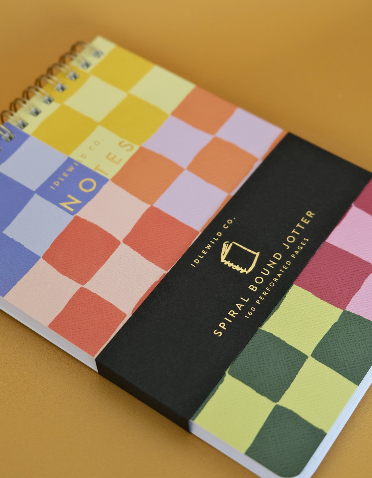 Spiral-Bound Jotter | Rainbow Checks