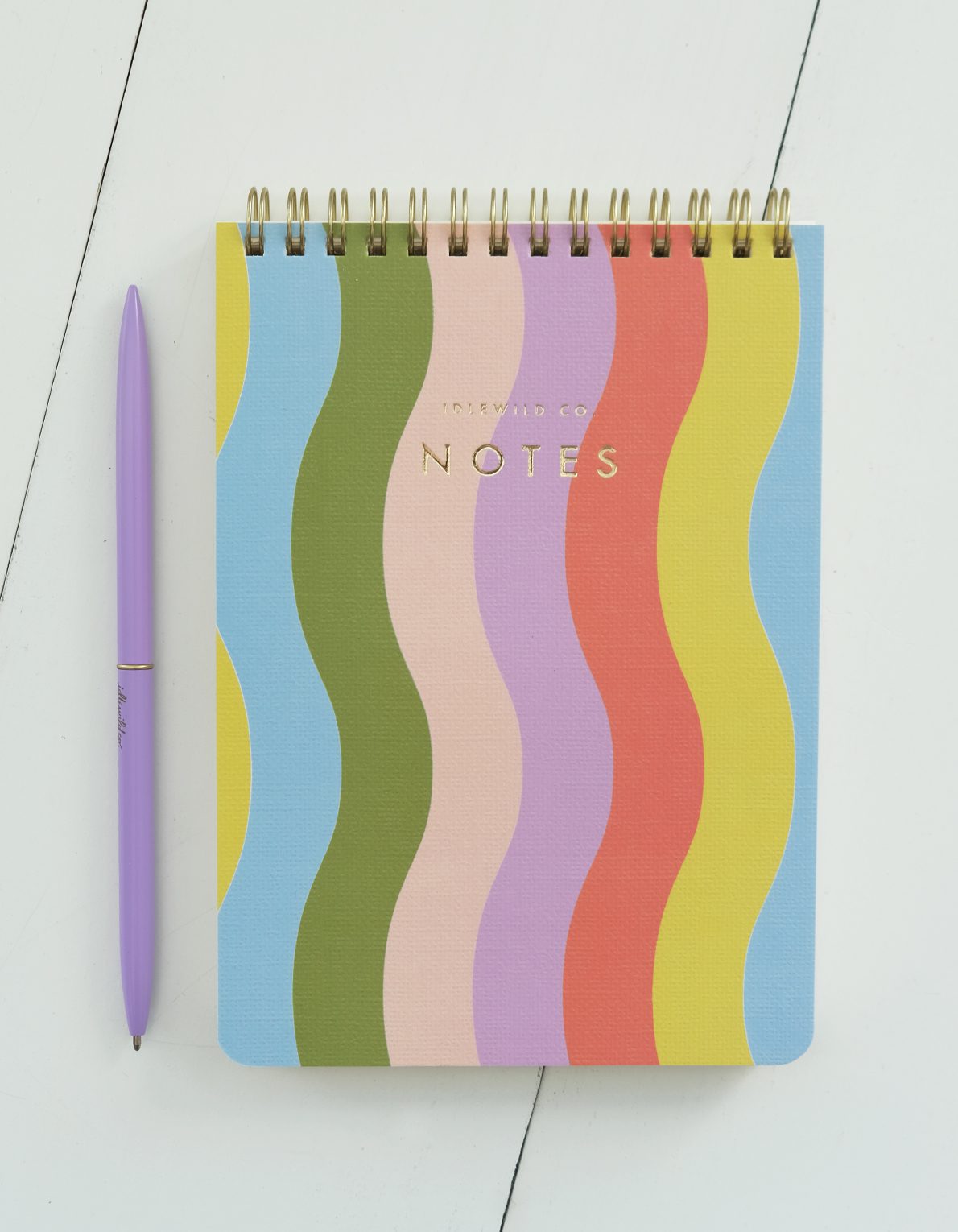 Spiral-Bound Jotter | Wavy Rainbow