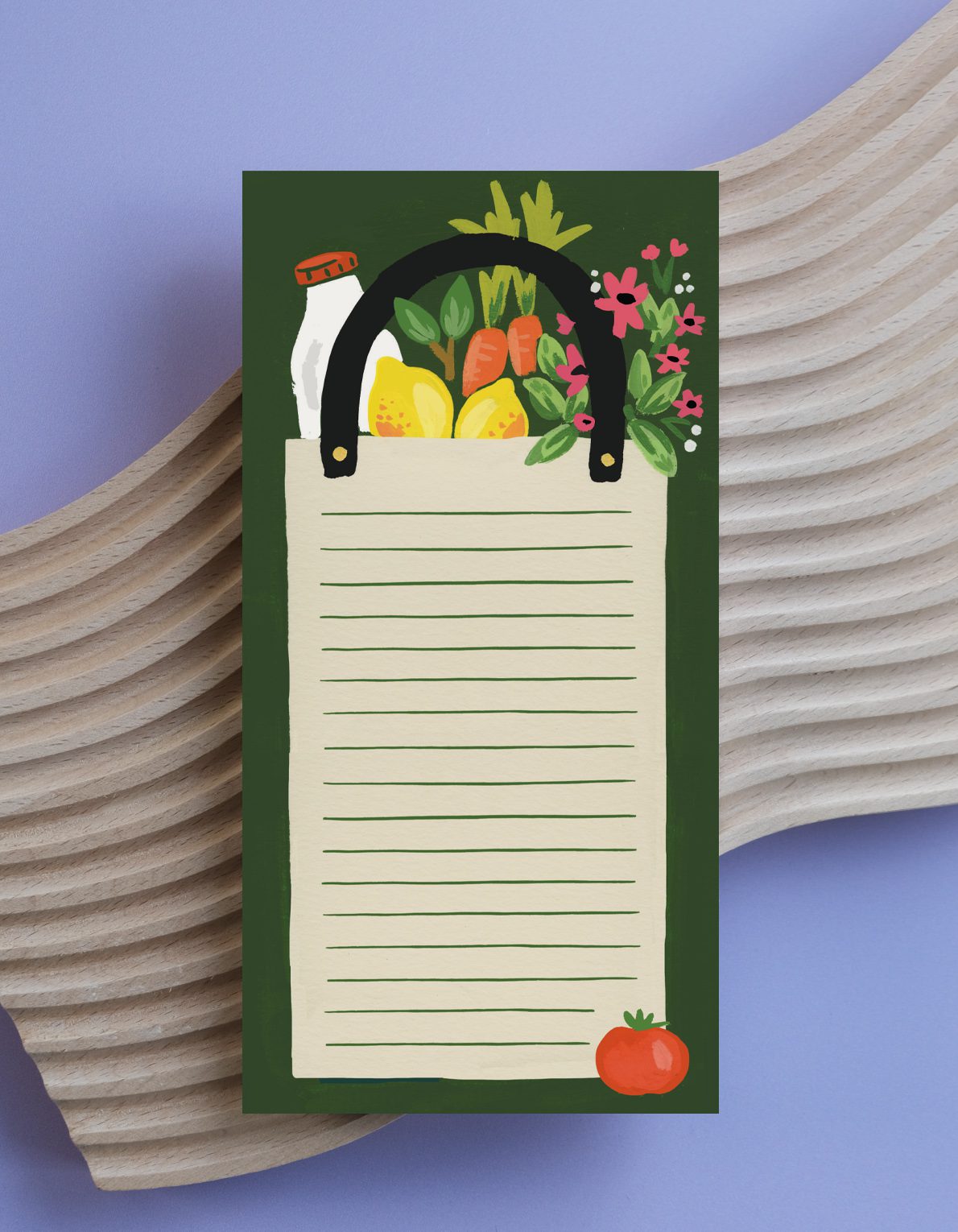 Magnetic Market List Pad | Grocery Bag