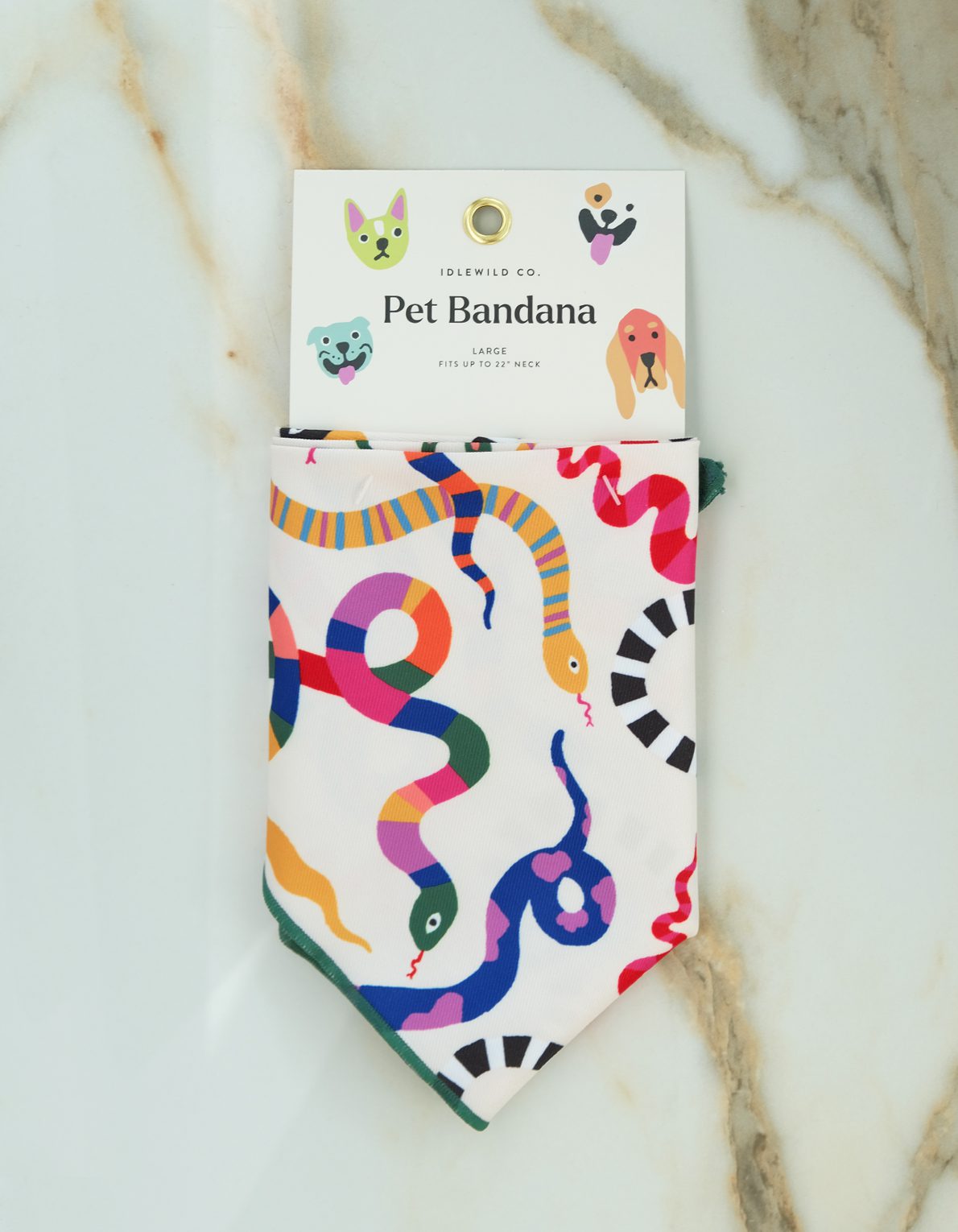 Pet Bandana | Rainbow Snakes
