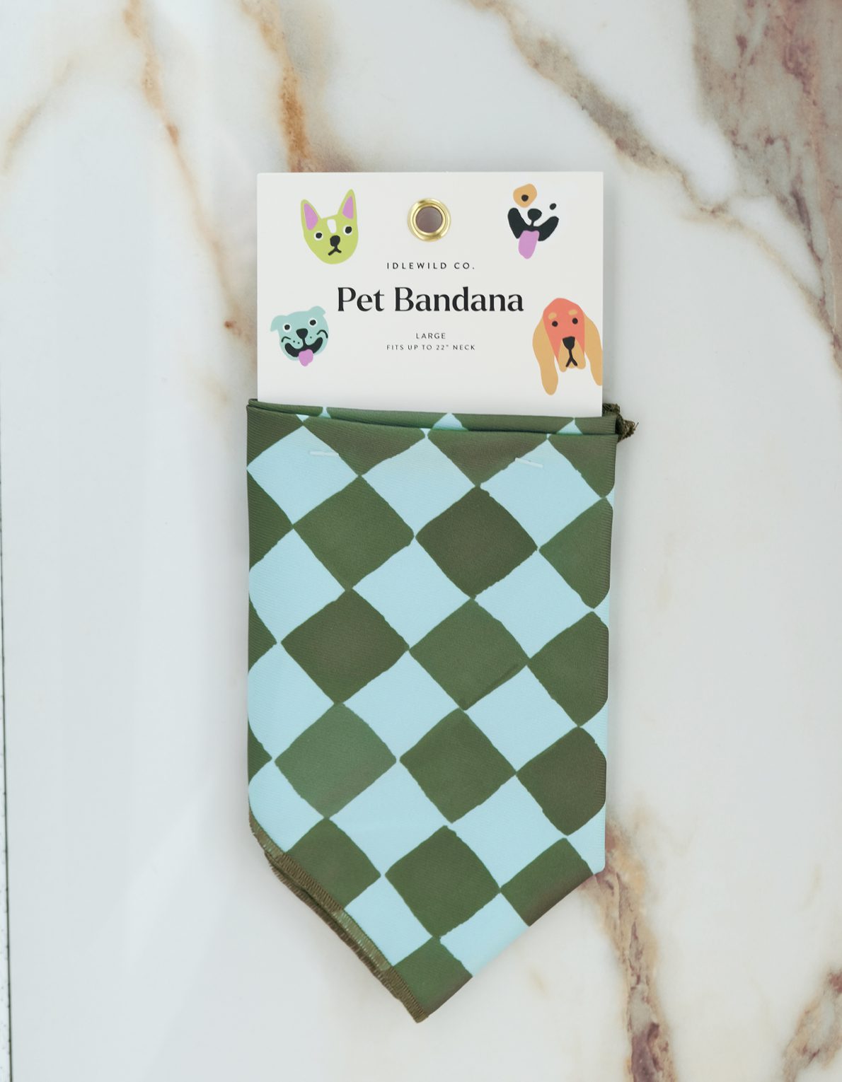 Pet Bandana | Olive Checks