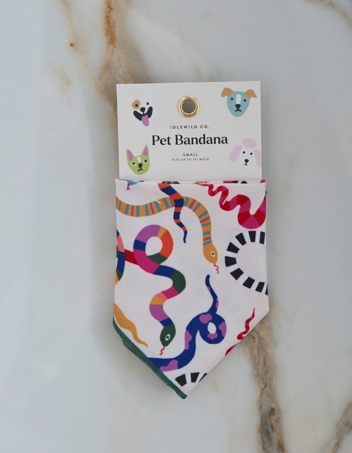 Pet Bandana | Rainbow Snakes