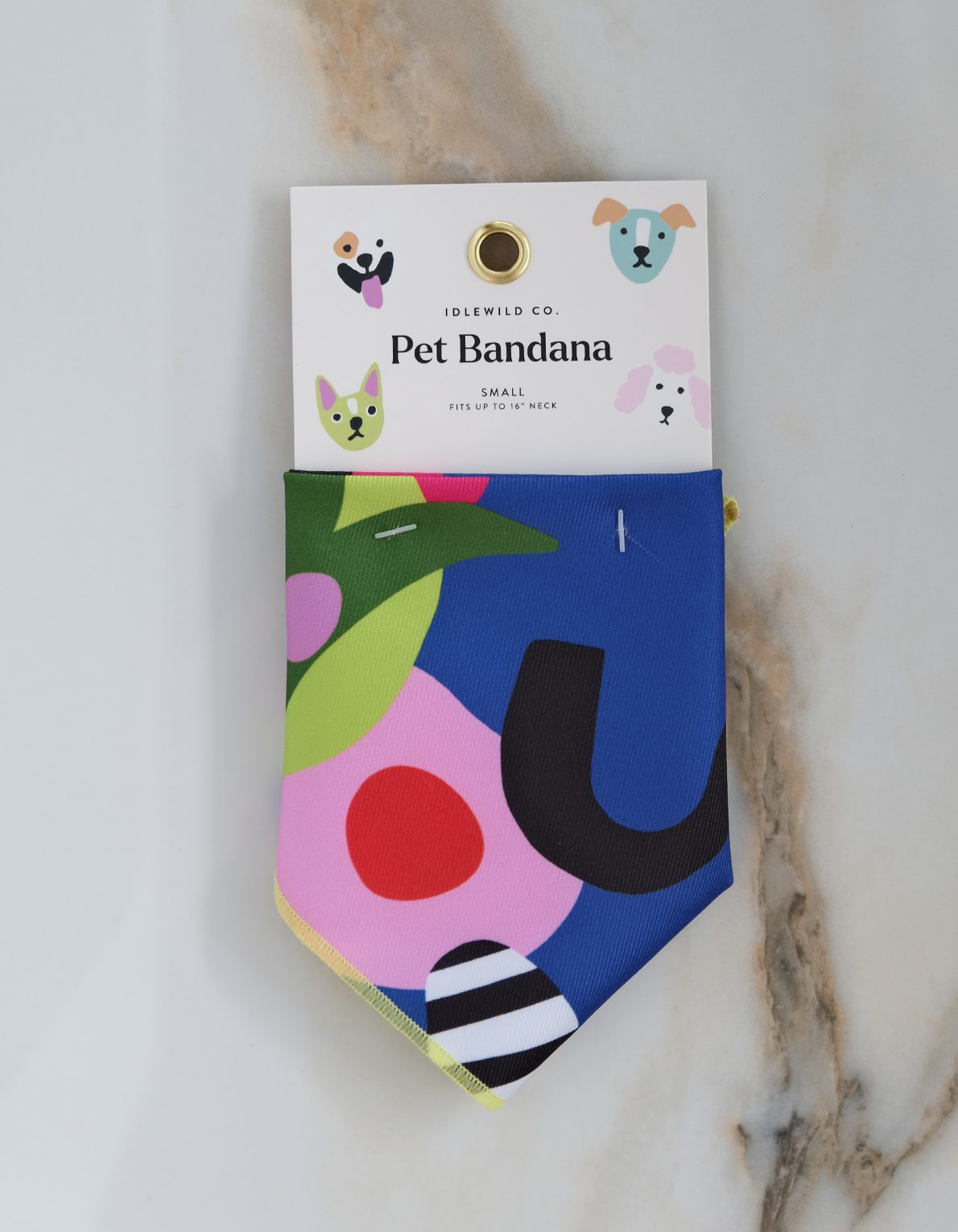 Pet Bandana | Neon Abstract Print