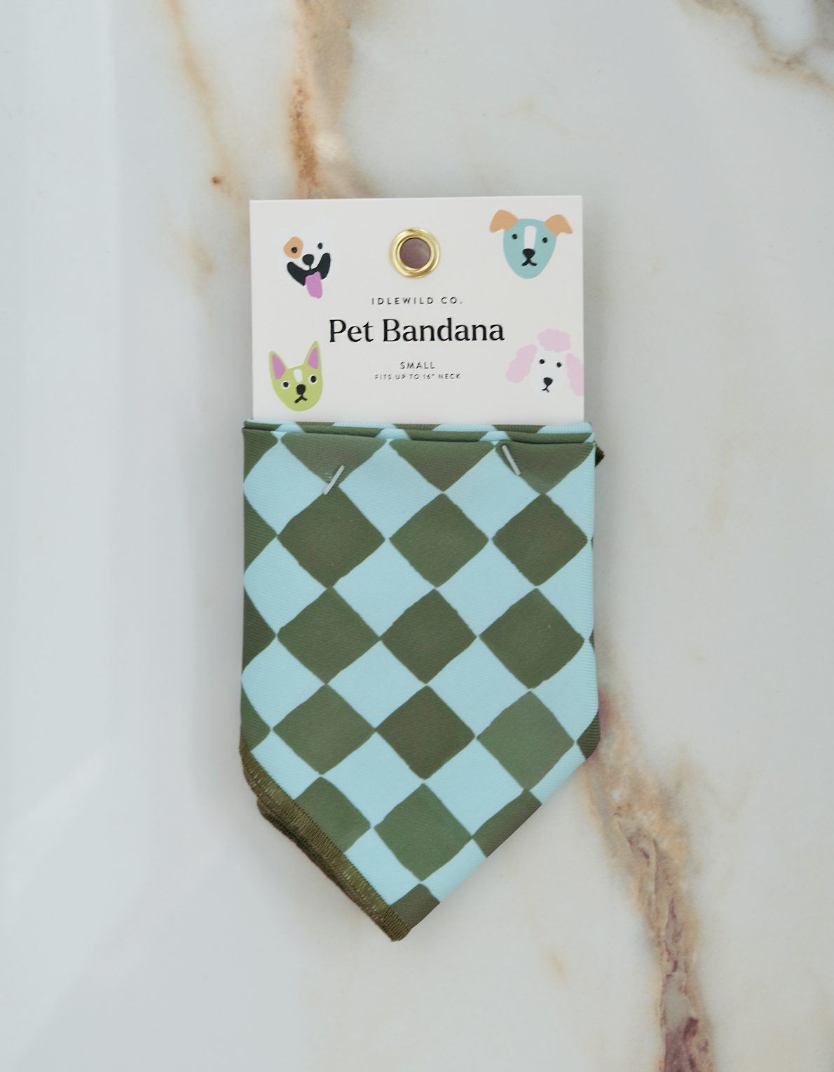 Pet Bandana | Olive Checks