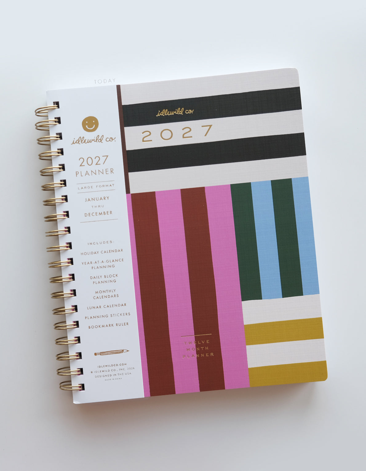2027 Large Format Planner | Cabana Stripe