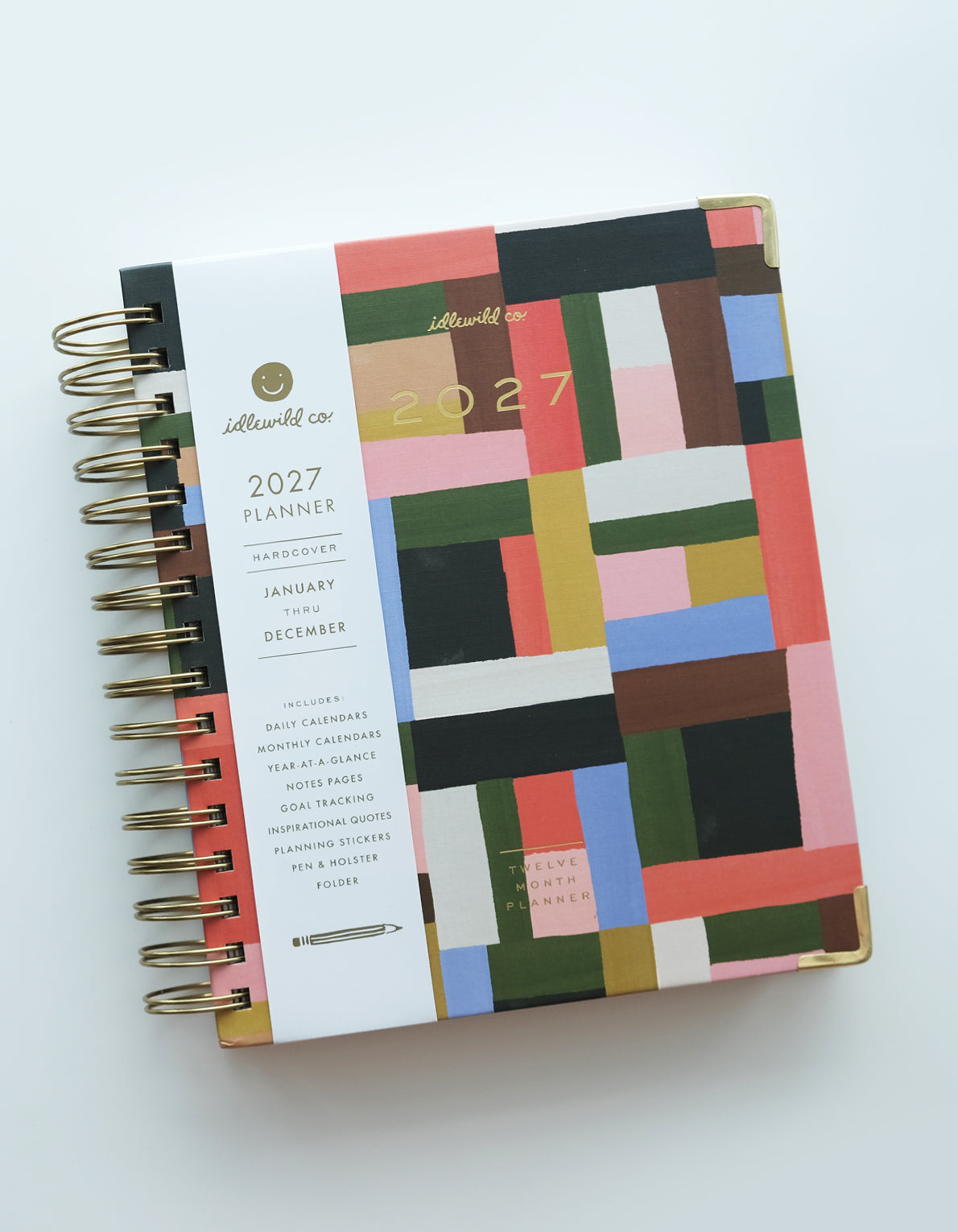 2027 Spiral Bound Planner | Patchwork Motif