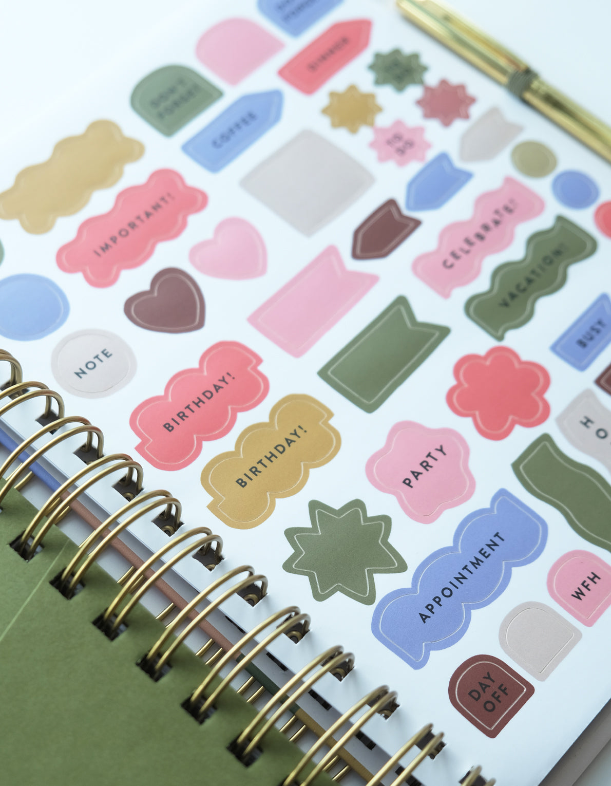 2027 Spiral Bound Planner | Patchwork Motif