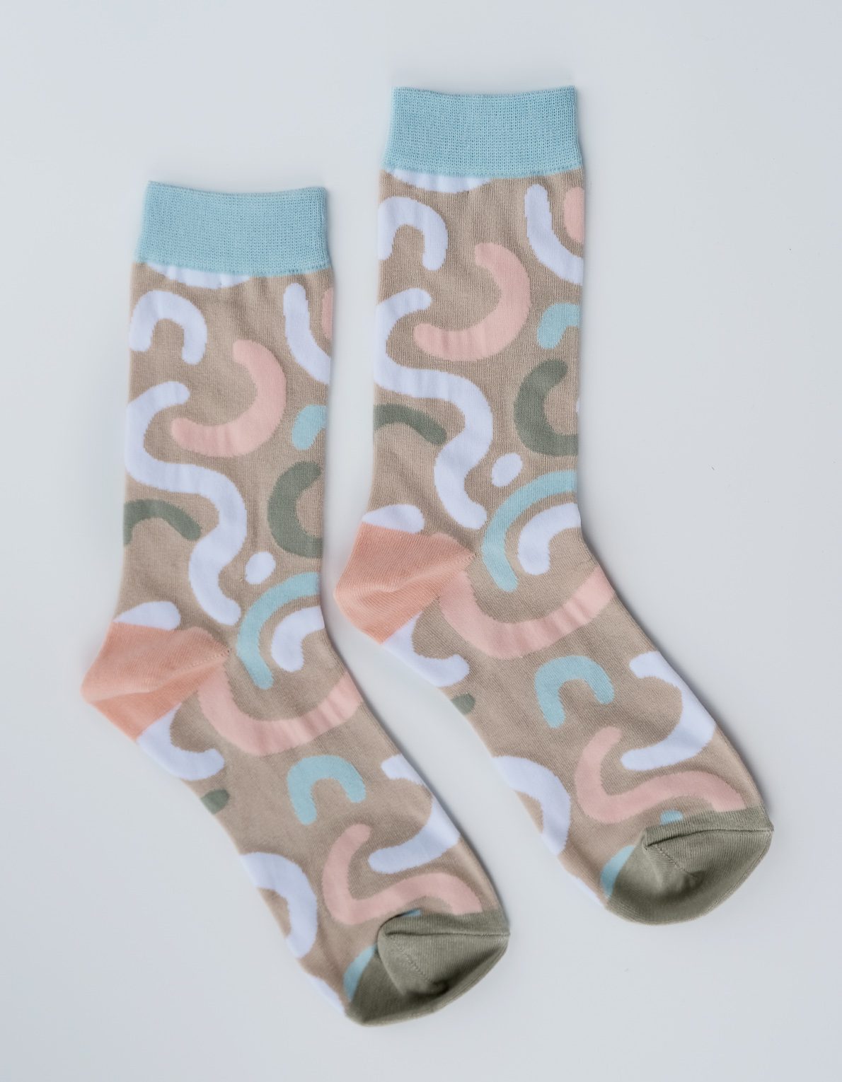Crew Socks | Pastel Squiggle