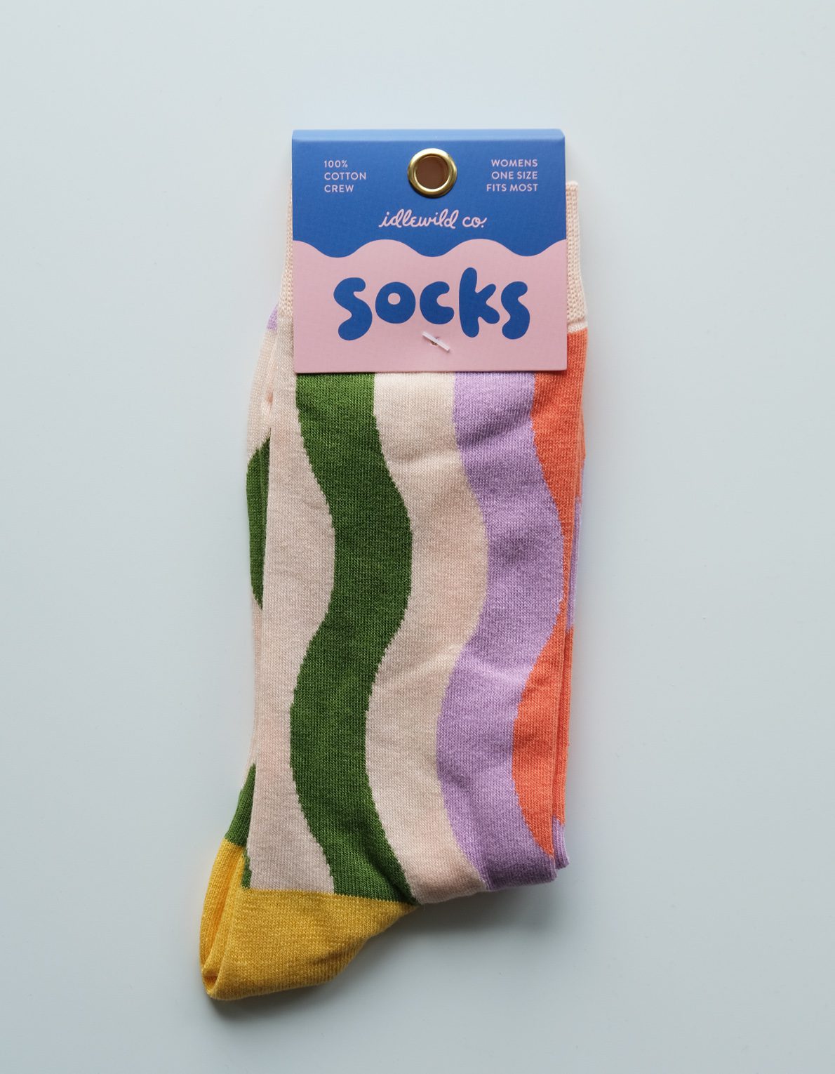Crew Socks | Rainbow Waves