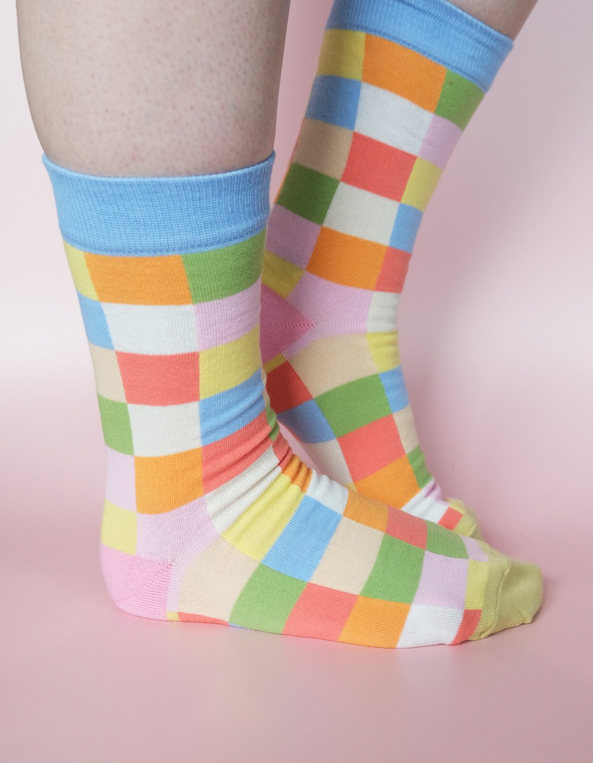Crew Socks | Rainbow Checks