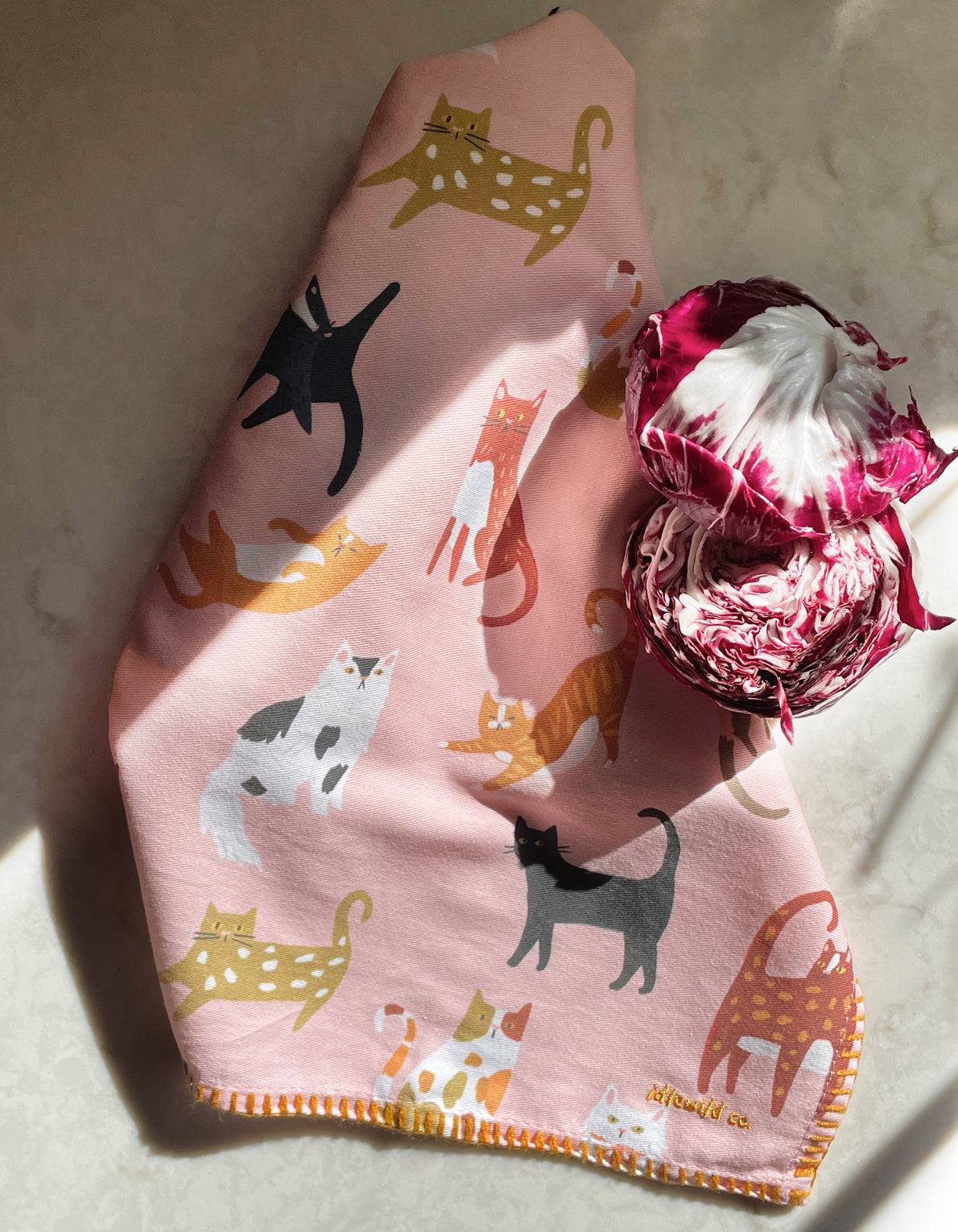 Cotton Tea Towel | Cats