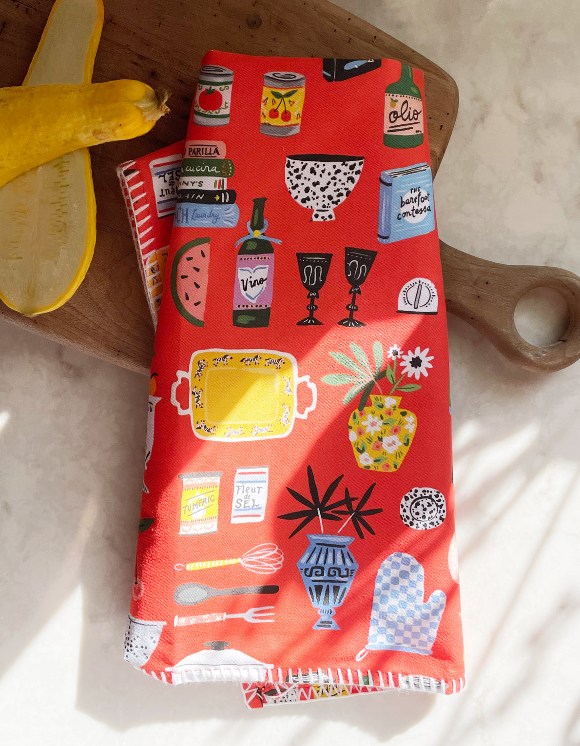 Cotton Tea Towel | Kitchen Shelf
