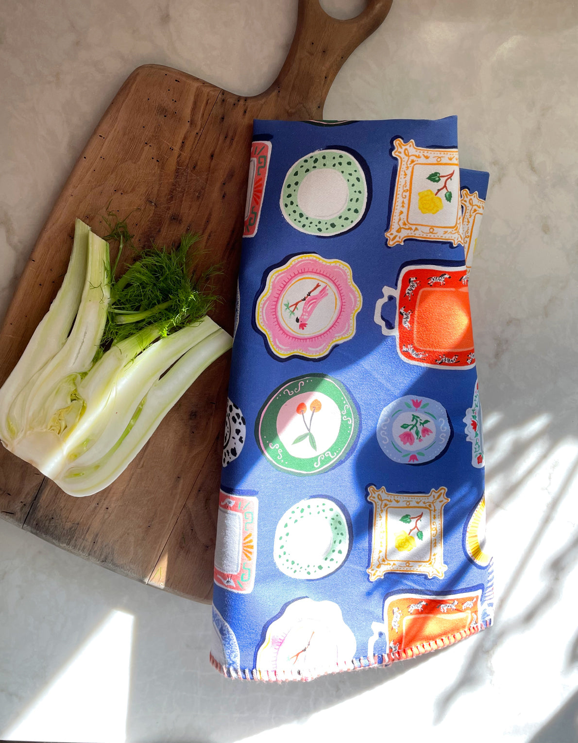 Cotton Tea Towel | Dinner Plates