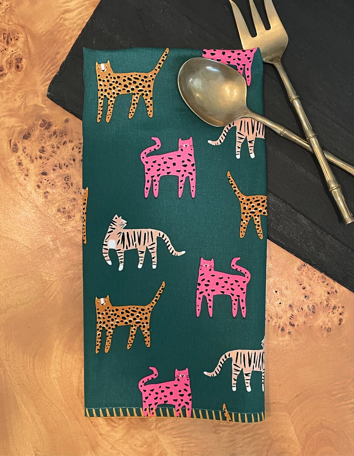 Cotton Tea Towel | Wild Cats