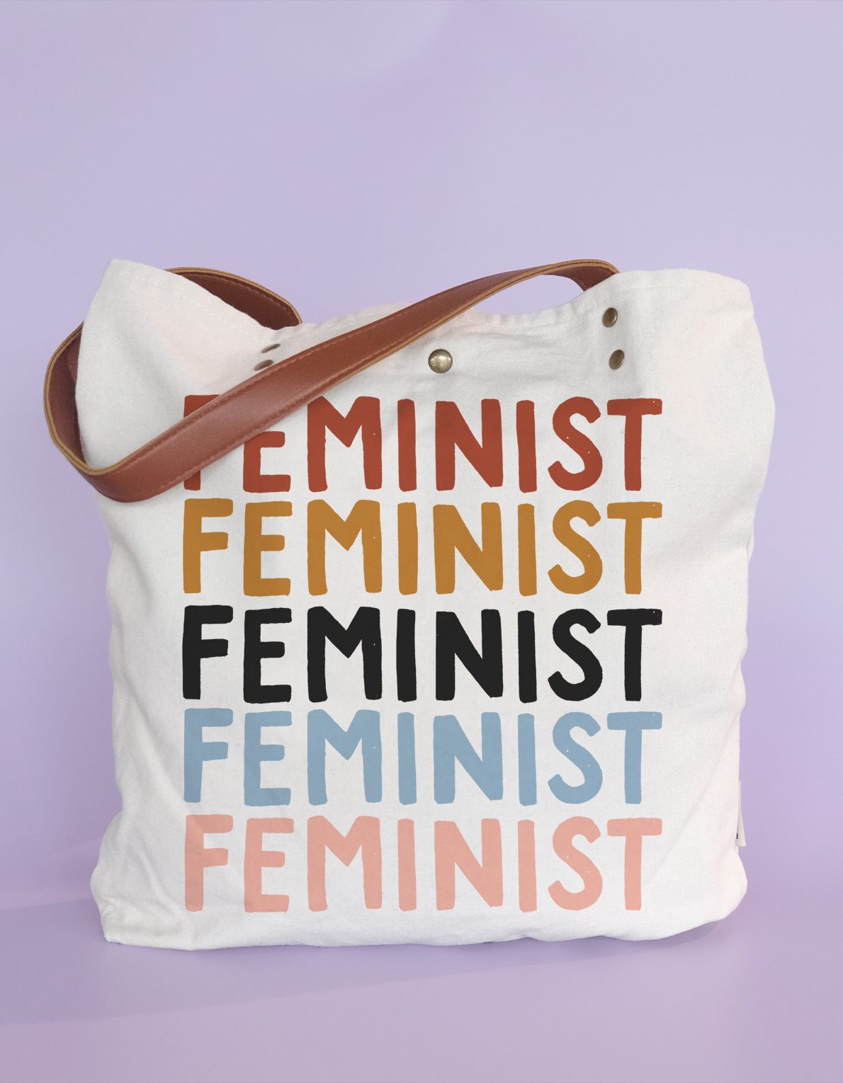 Screen Printed Canvas Tote | Feminist