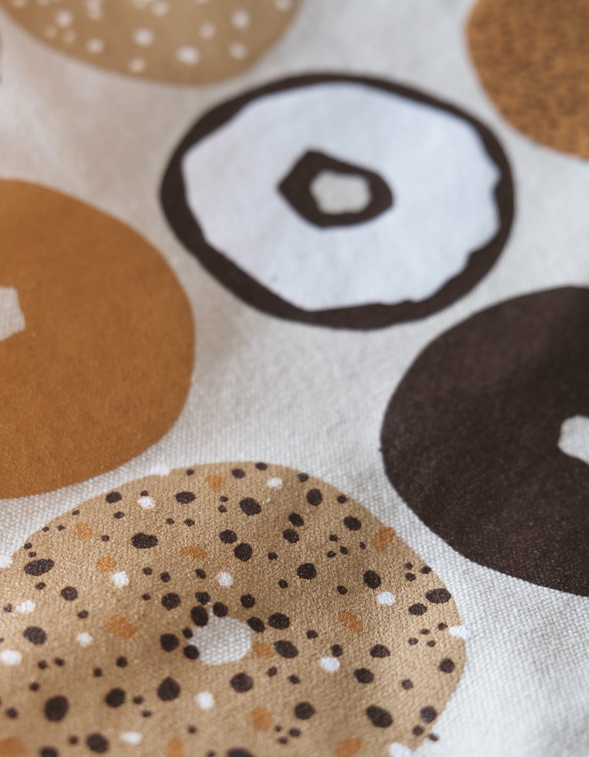 Screen Printed Canvas Tote | Bagels