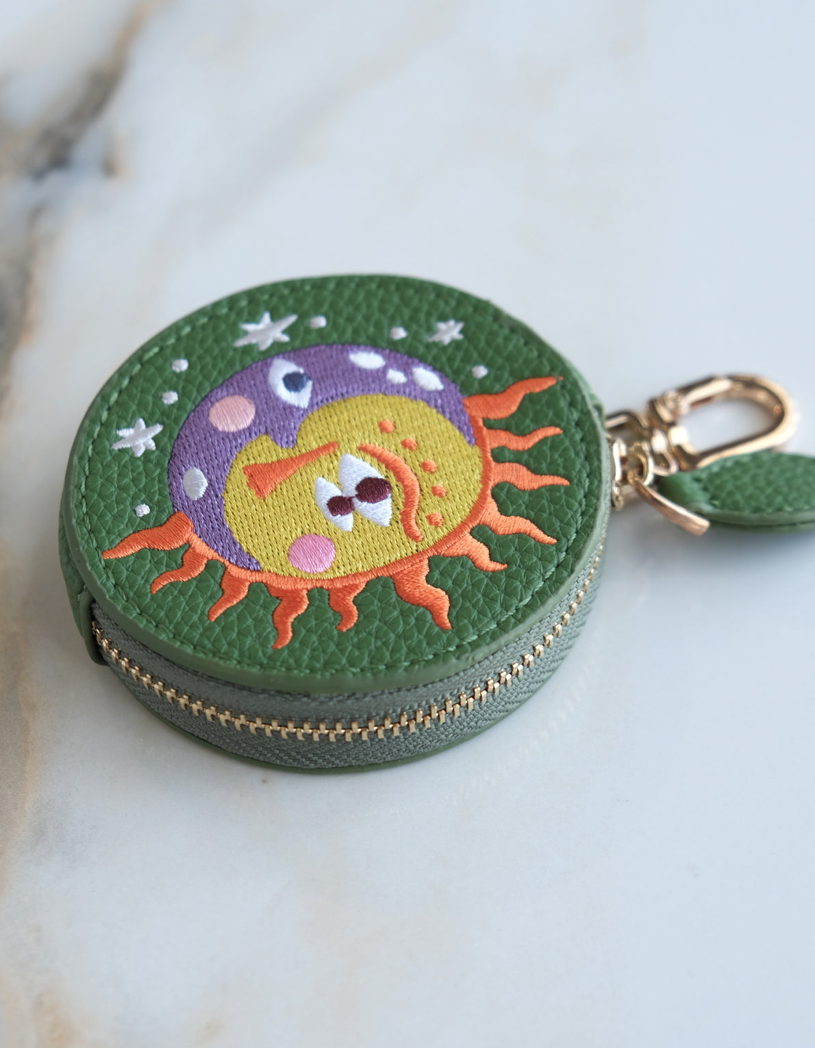 Coin Pouch Bag Charm | Sun & Moon