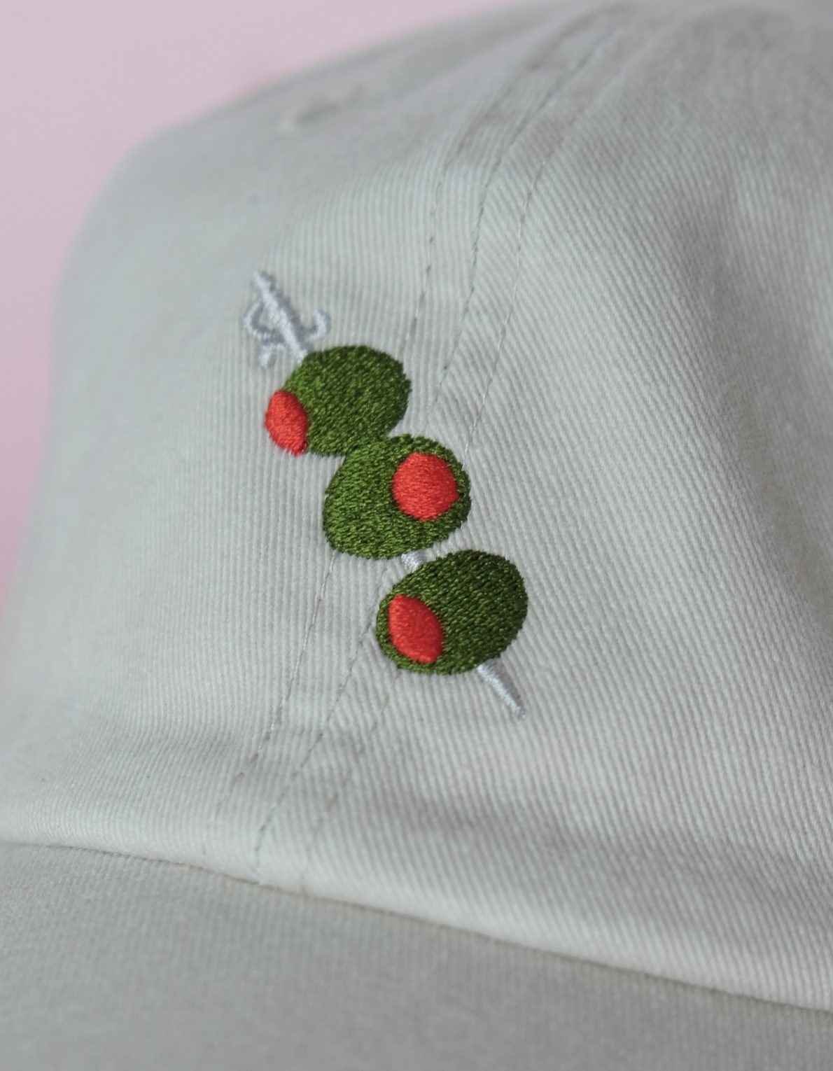 Embroidered Hat | Olives