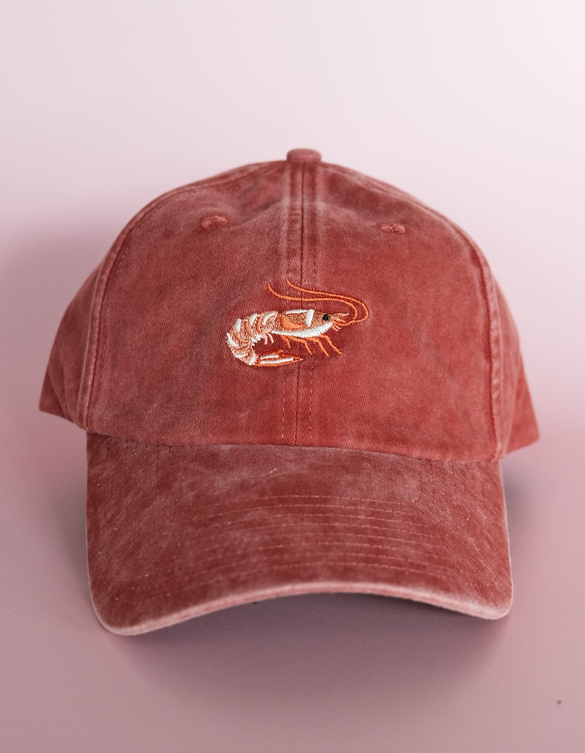 Embroidered Hat | Shrimp