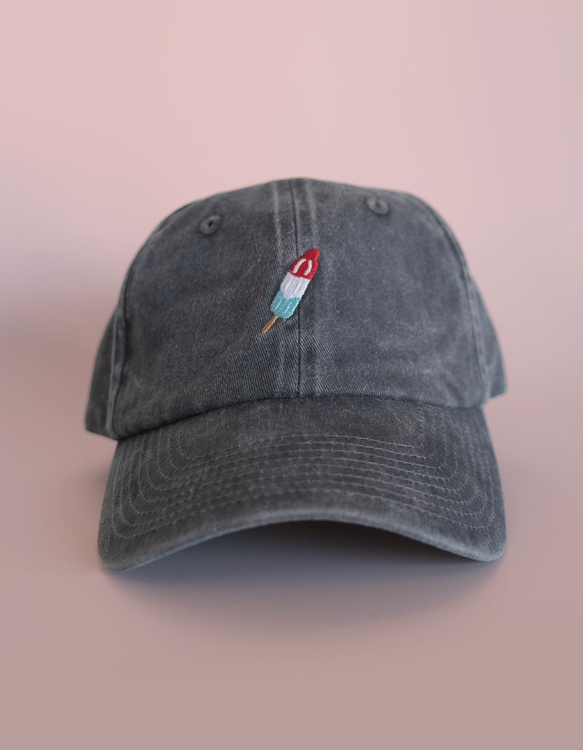 Embroidered Hat | Red, White, & Blue Popsicle